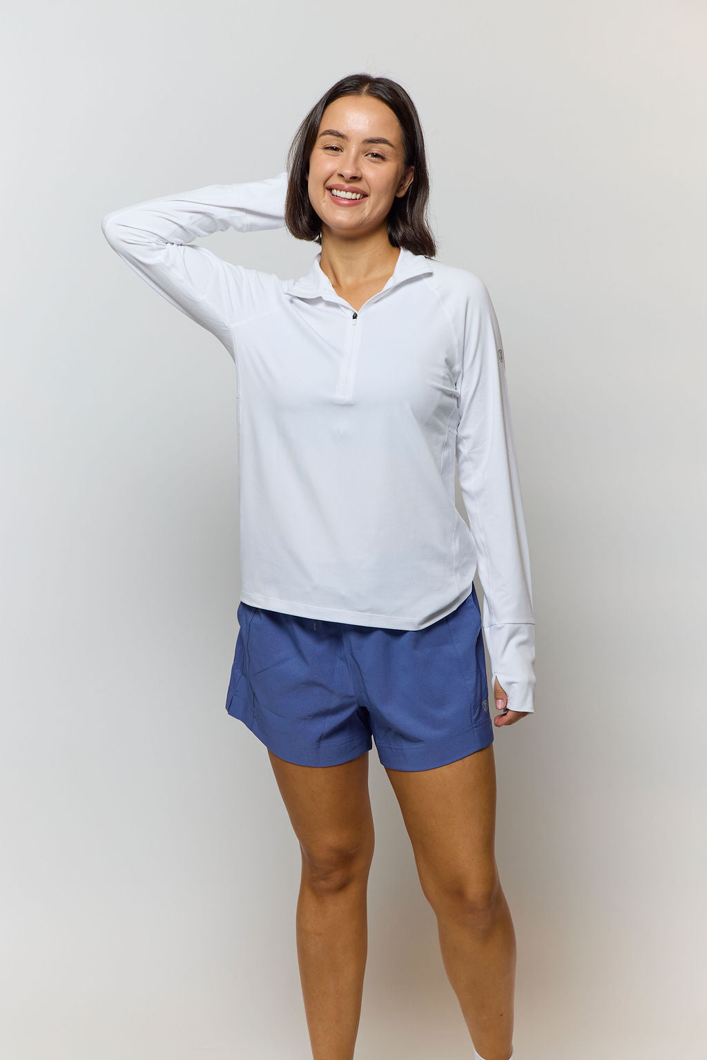 Goal Five Foudy Mid-Weight Long Sleeve Half Zip Top