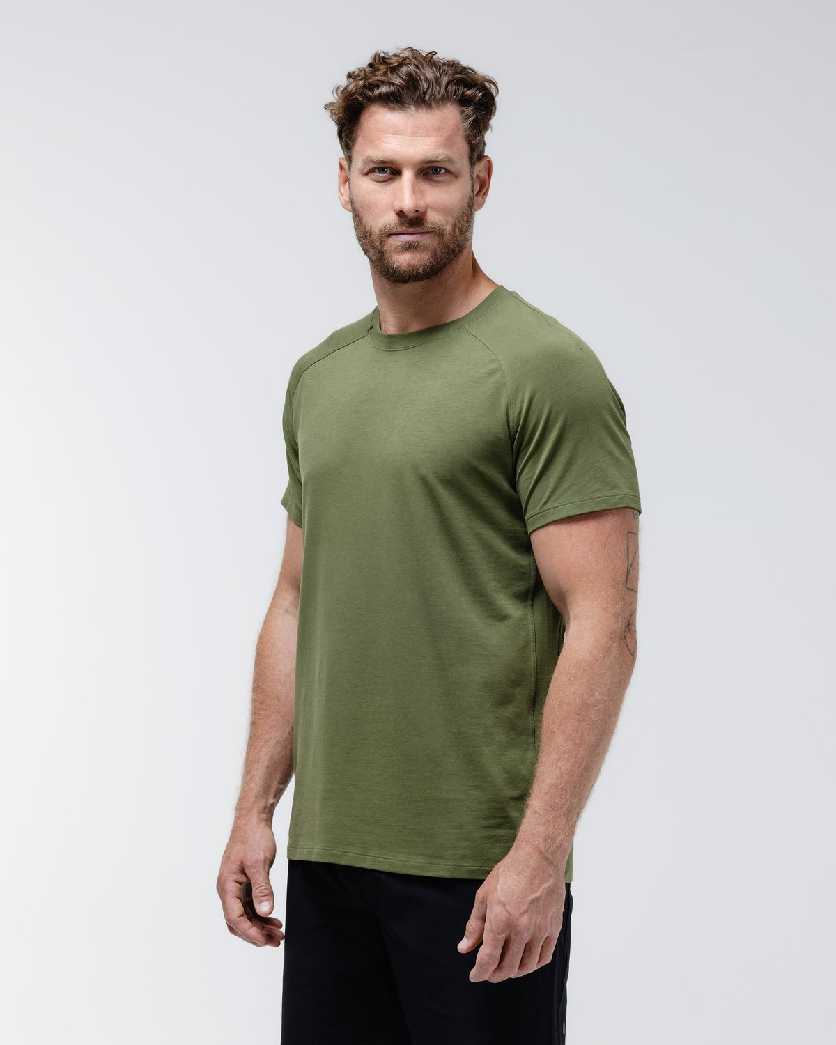 Black Crest Icon Crew T-Shirt