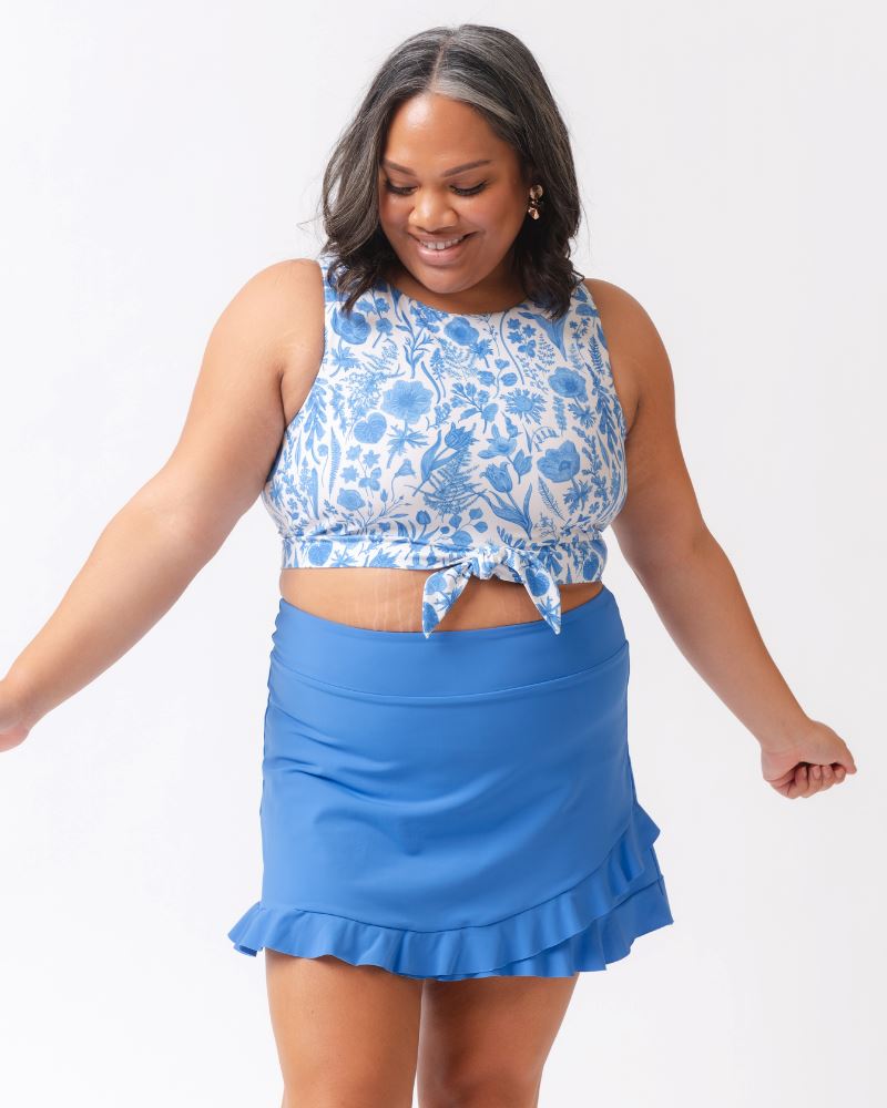 Top corto con estampado floral Botany de Lime Ricki