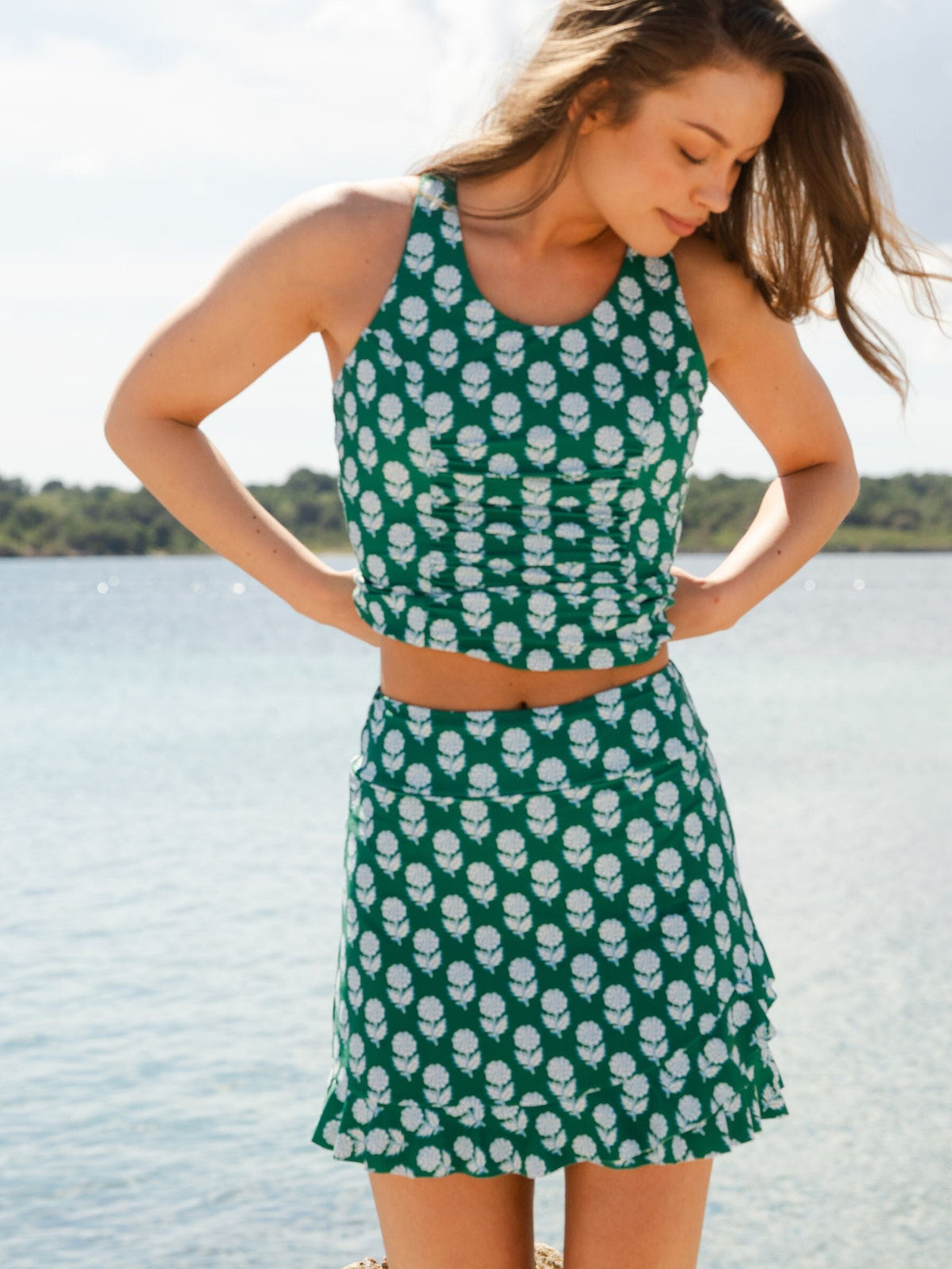 Top de Tankini Lime Ricki Juniper Charm