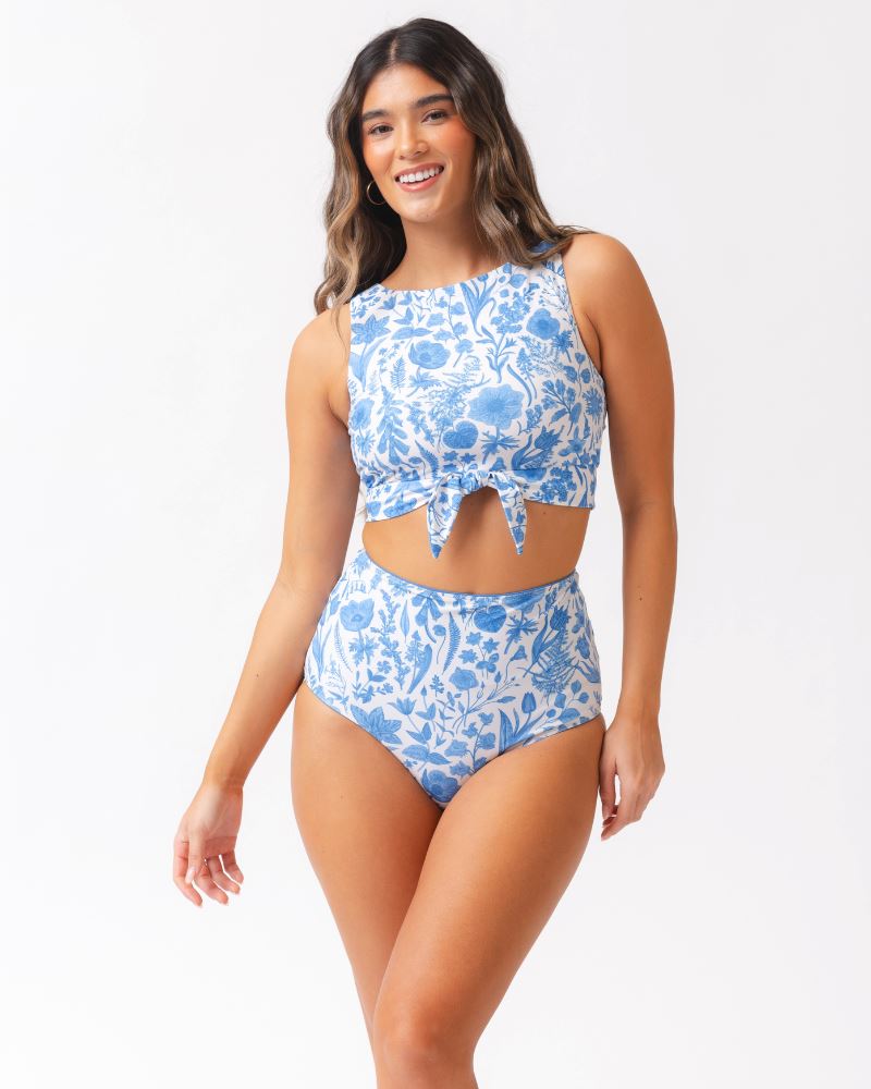 Top corto con estampado floral Botany de Lime Ricki