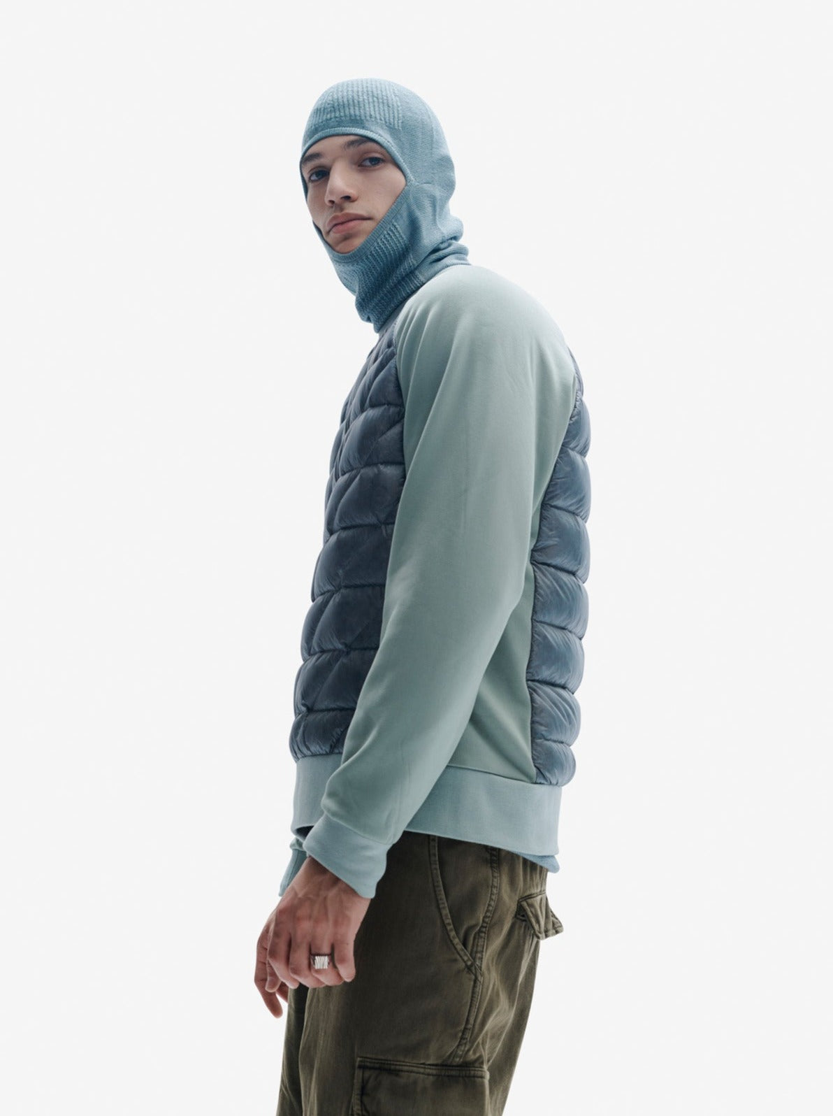 Suéter Holden Outerwear Down Crew - Gris Pizarra