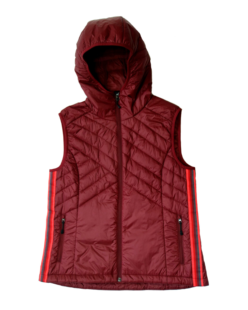 Goal Five Powerstripe Eco-Friendly Down Hooded Vest