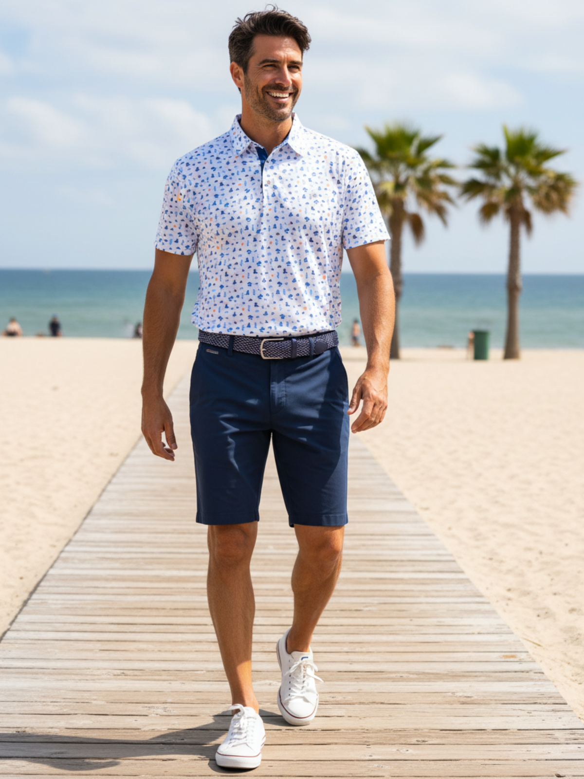 White Water Life Beachside Performance Polo Shirt