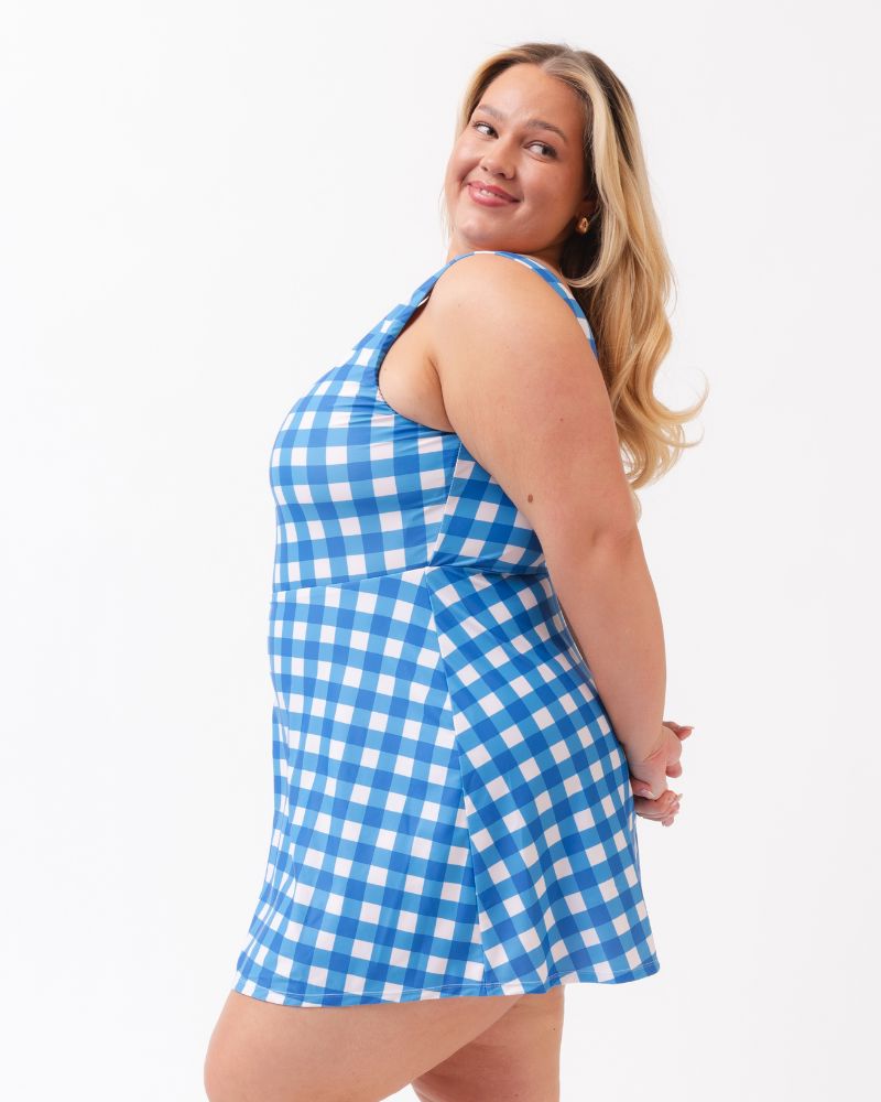 Lime Ricki Gingham Badekleid