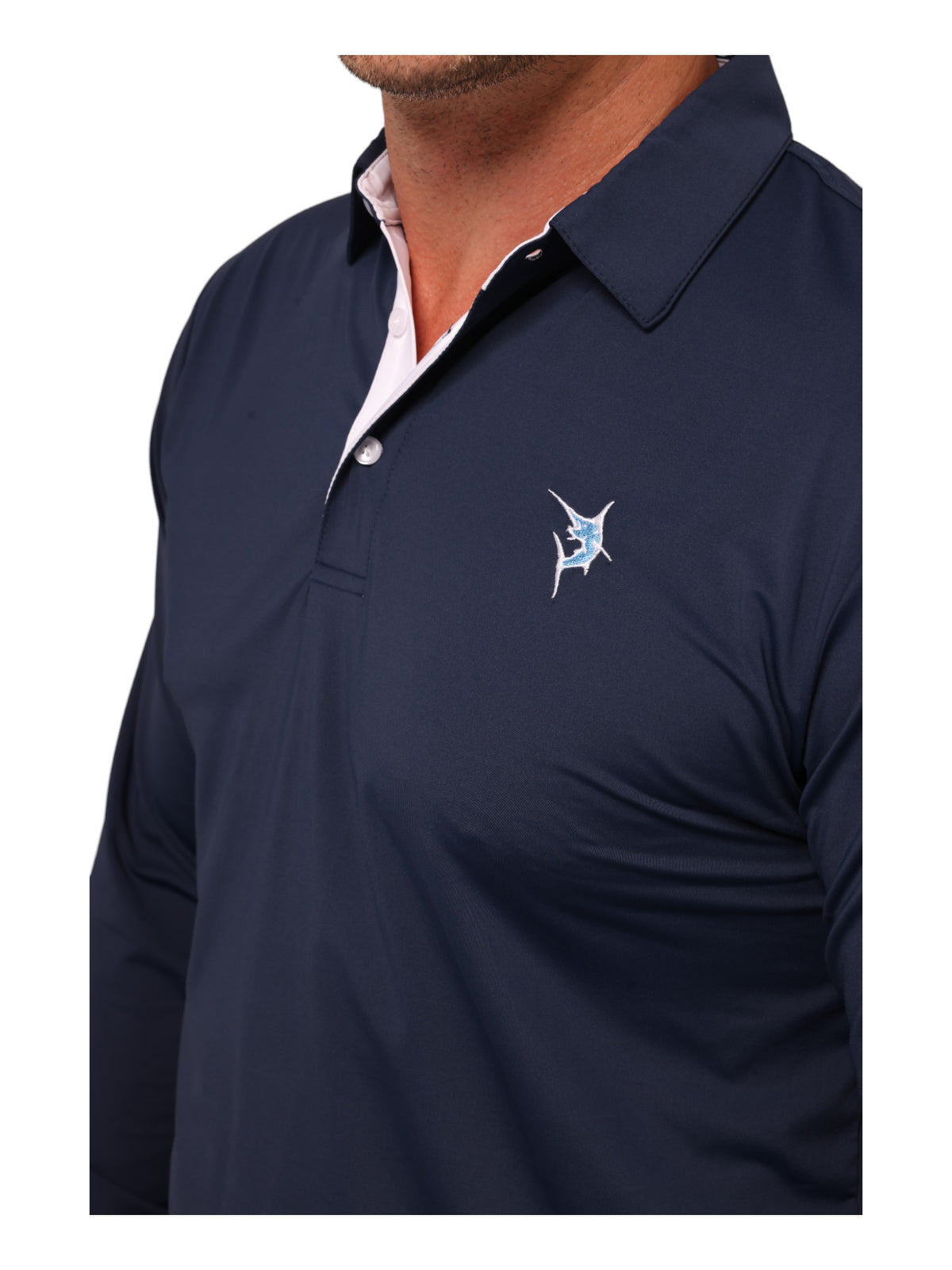 White Water Life Coast Long Sleeve Performance Polo