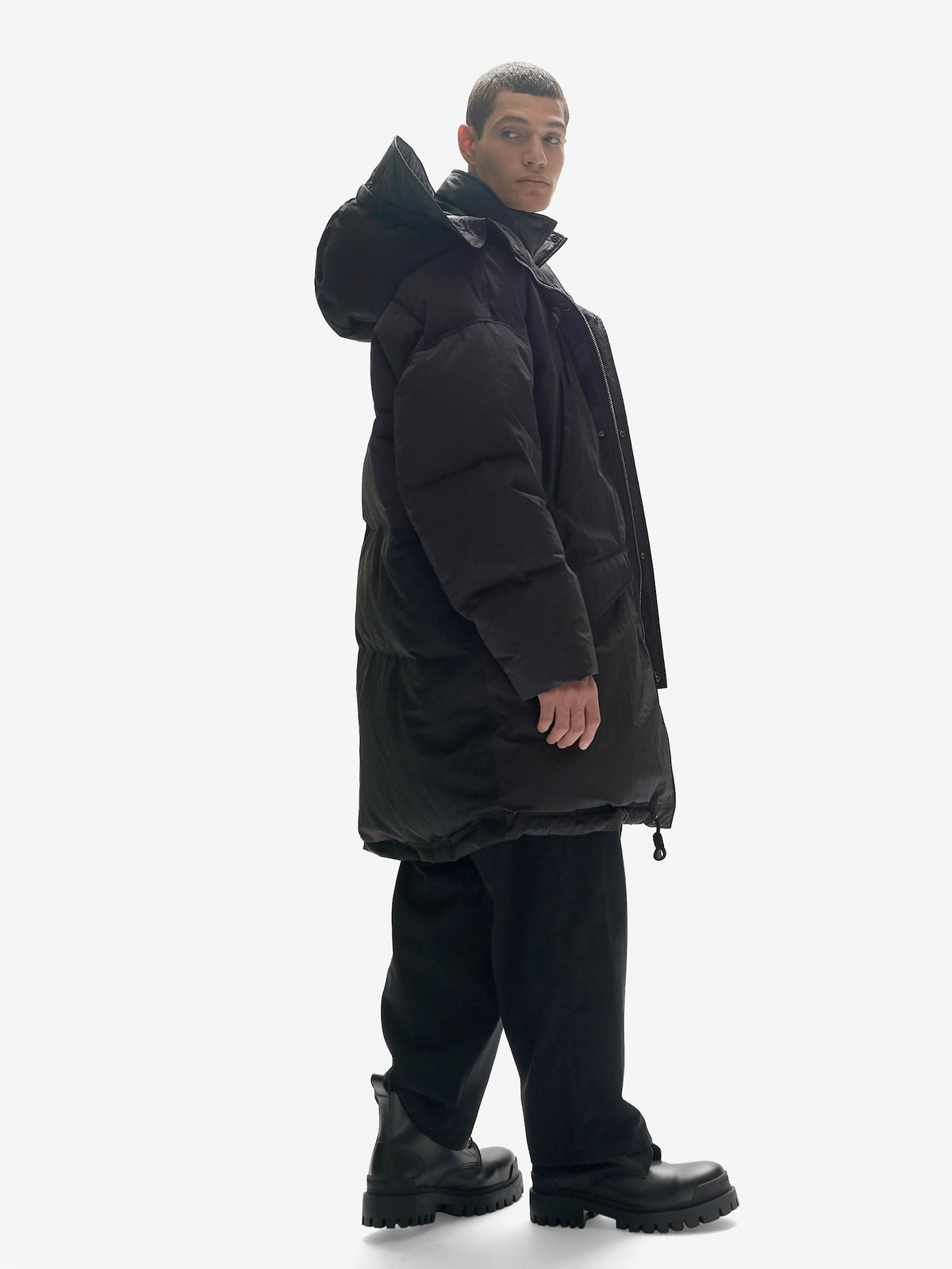 Holden Outerwear Lange Daunen-Pufferjacke