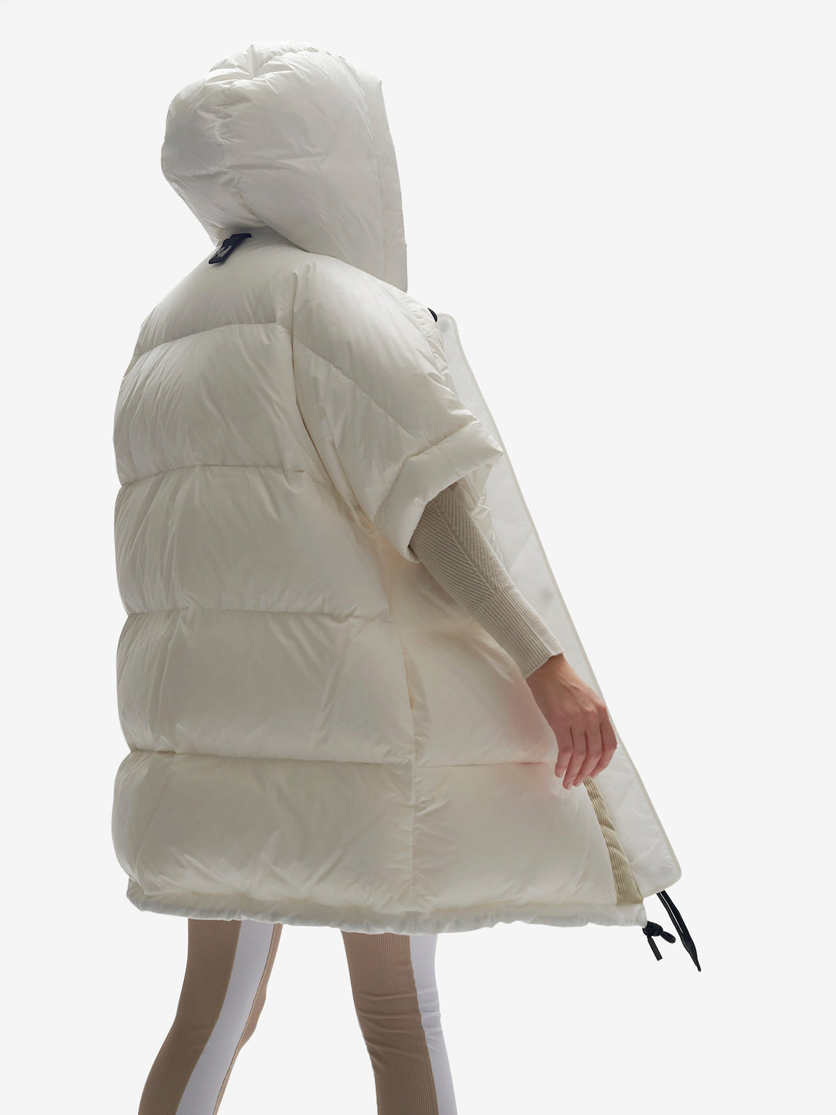 Holden Outerwear Lange Daunenweste Perle