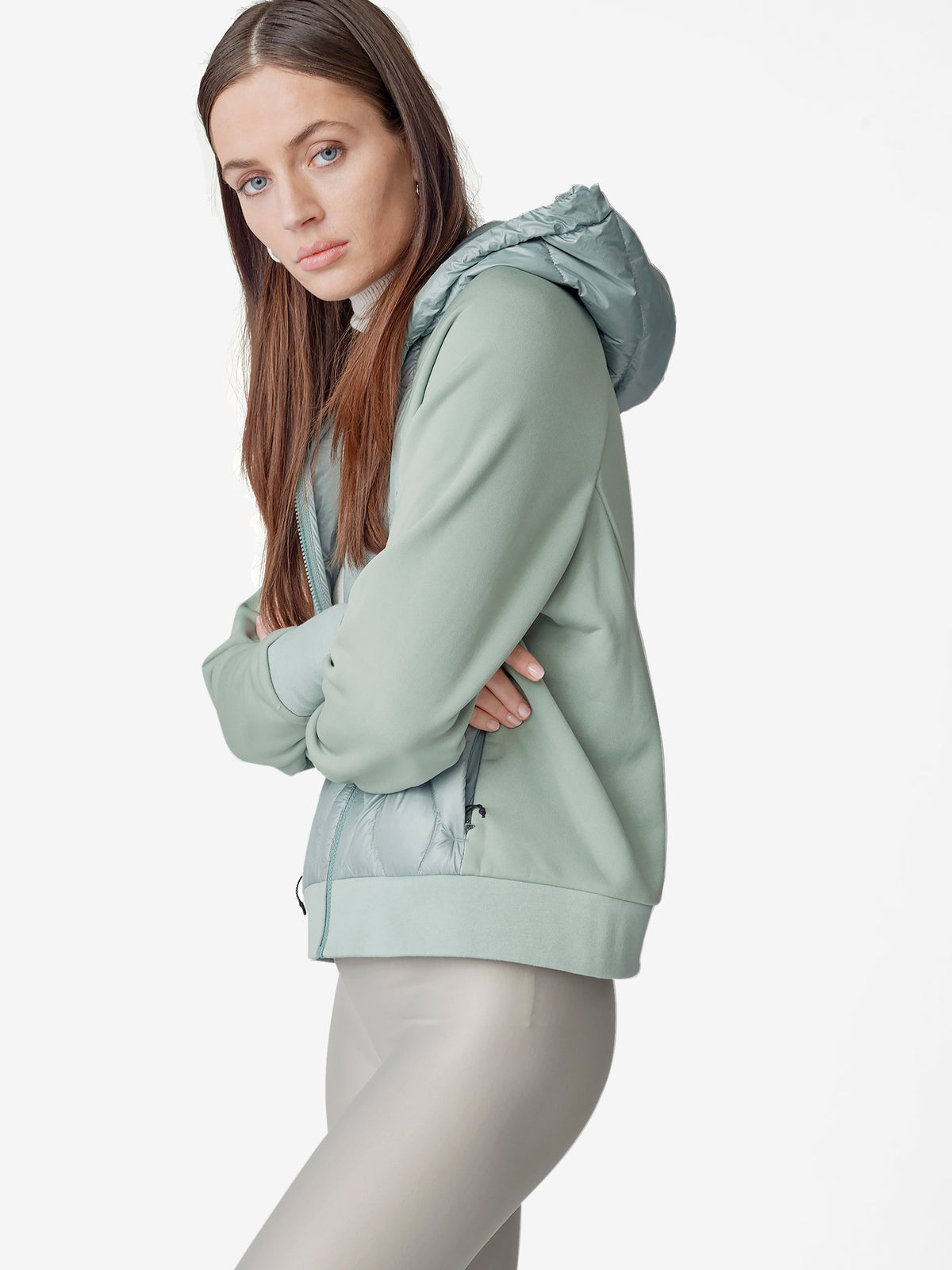 Holden Outerwear Daunen-Kapuzenjacke Schiefergrau