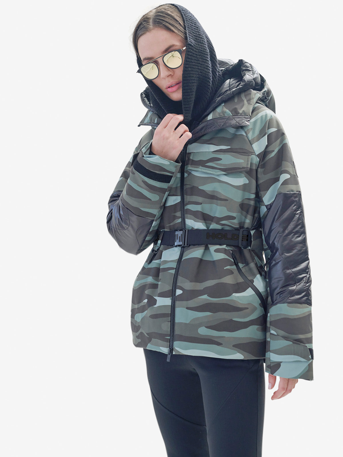 Parka con cinturón Holden Outerwear en estampado Zea Camo
