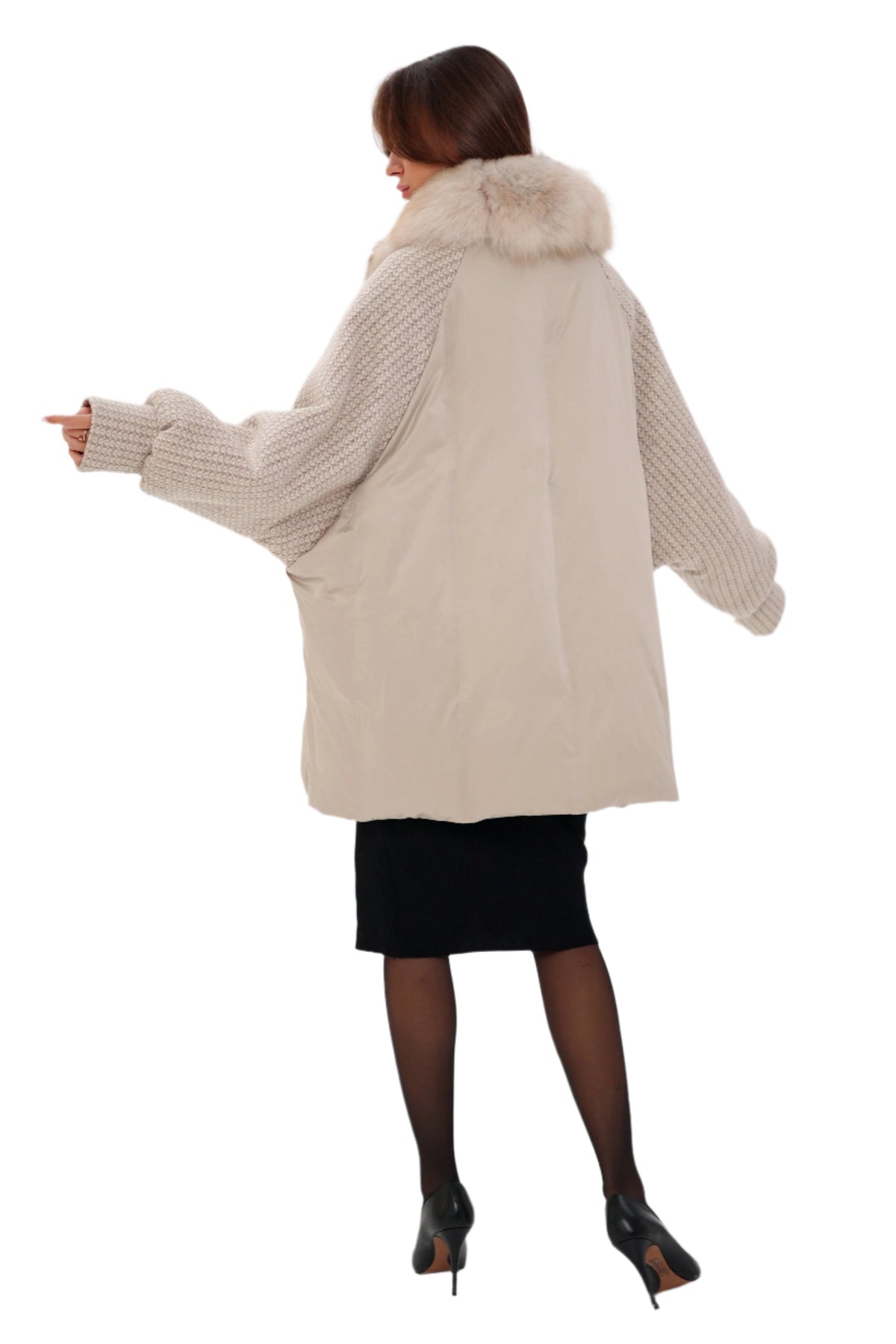 Abrigo de plumón Polar Fox Boucle para mujer de Alaska® Outerwear Company