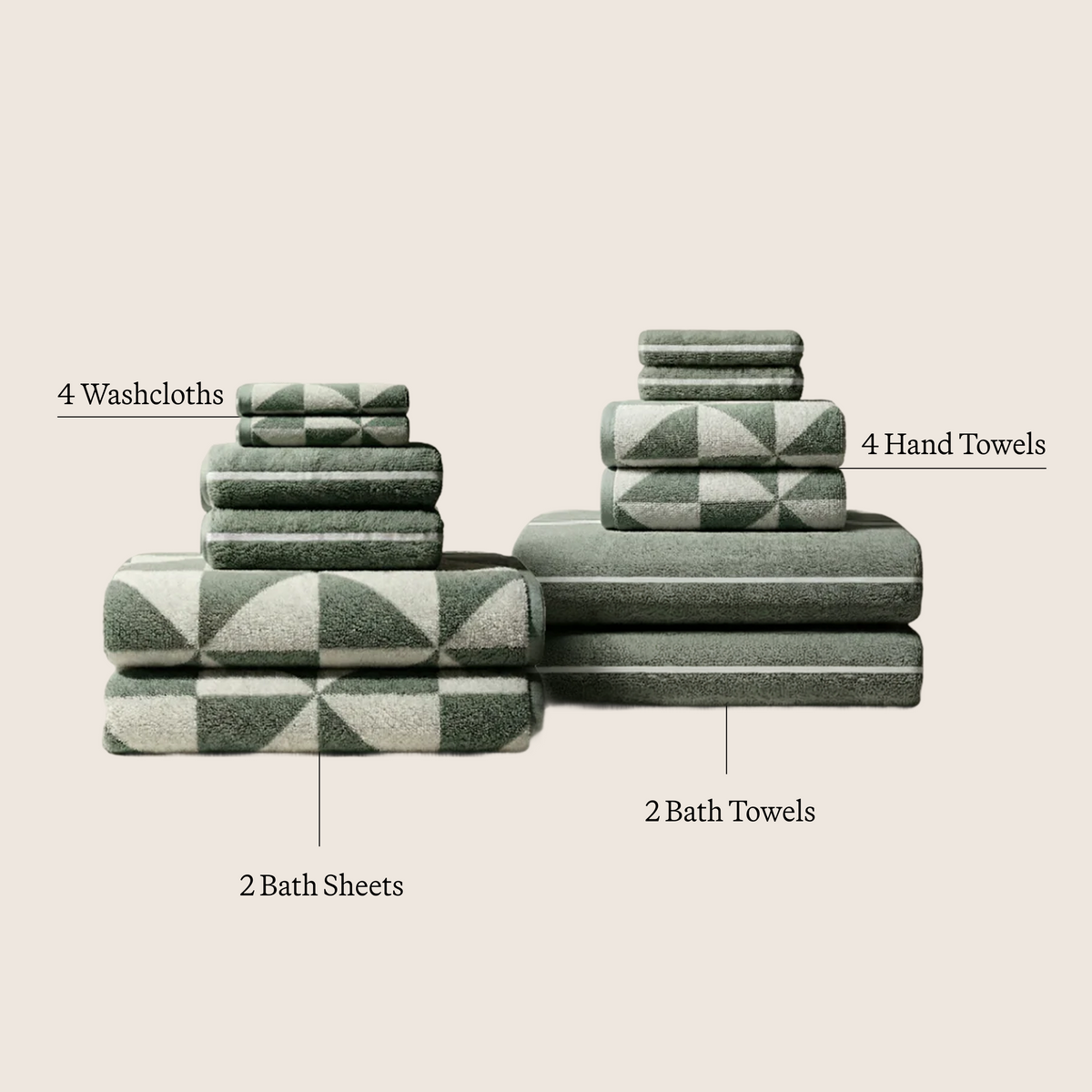 Italic Deia Towels