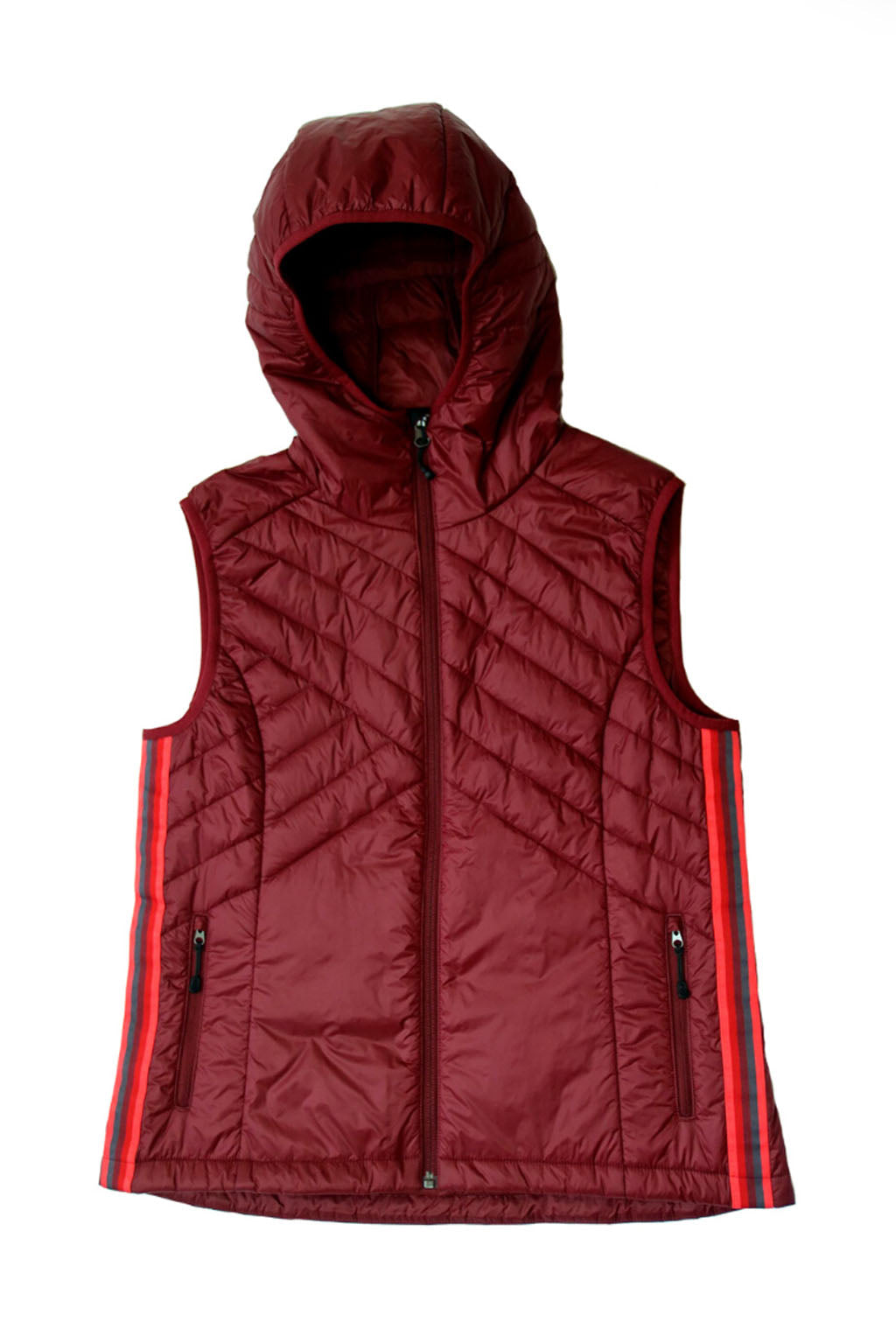Goal Five Powerstripe Eco-Friendly Down Hooded Vest