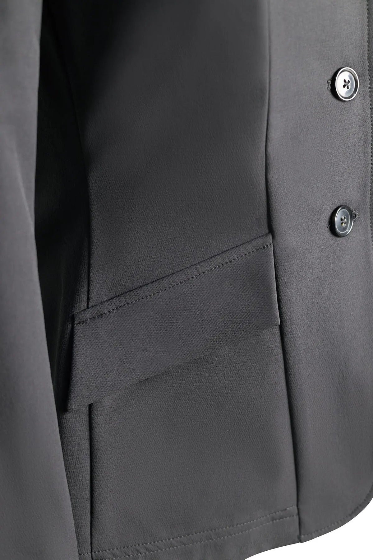 Grand Prix Ladies EQJ 3 Button Show Coat, NY Tech Fabric, Black