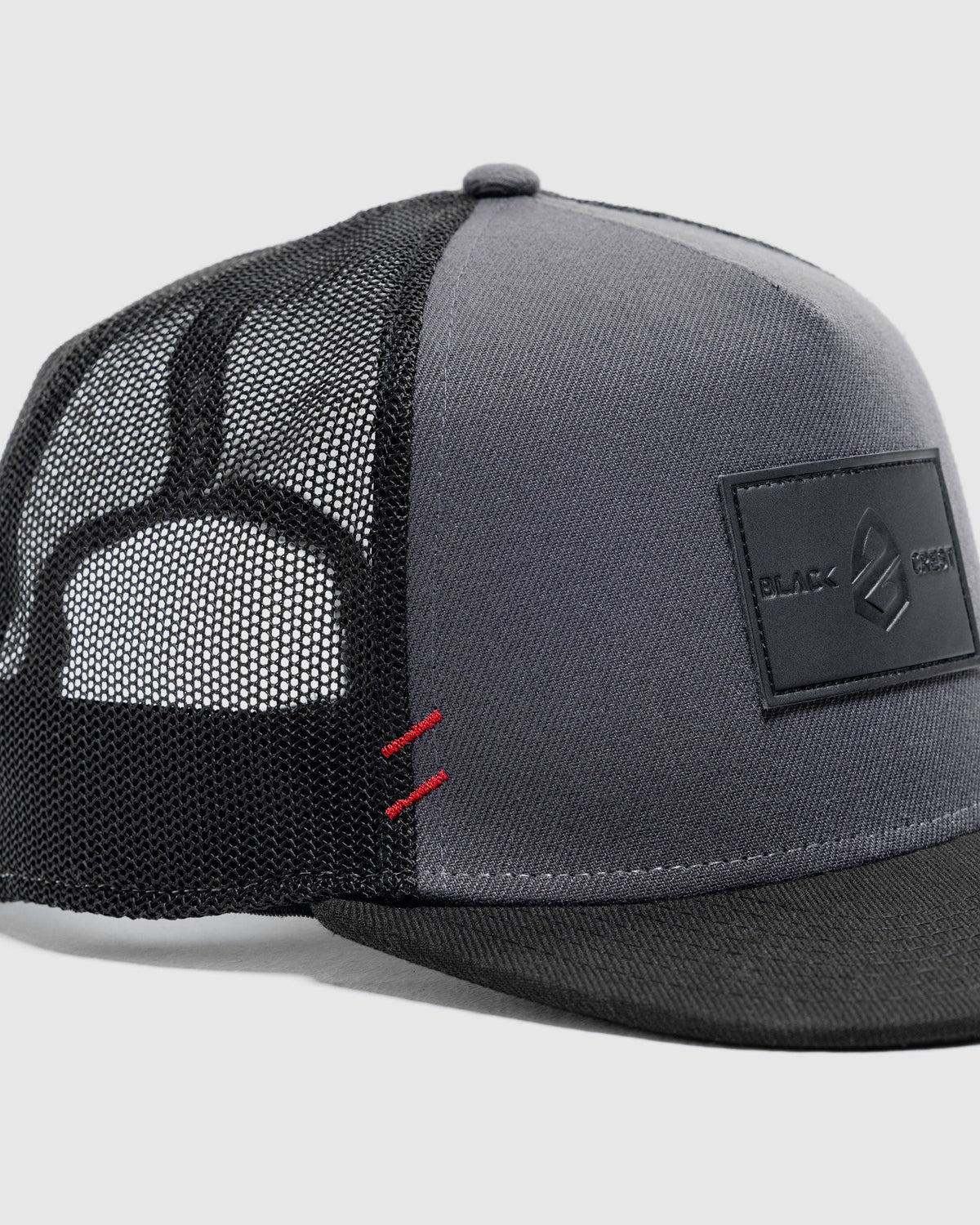 Black Crest - Black Crest Leather Patch Trucker Hat - View 2