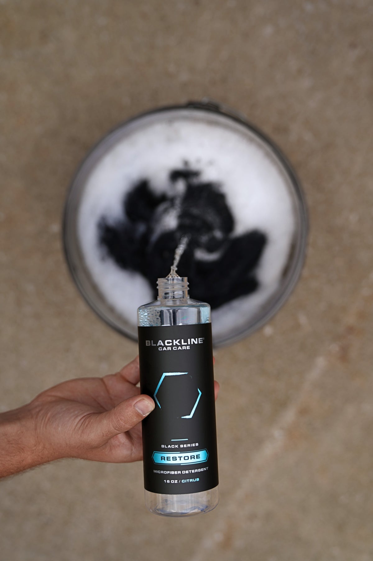 Blackline Car Care Restore Mikrofasertuch-Waschmittel