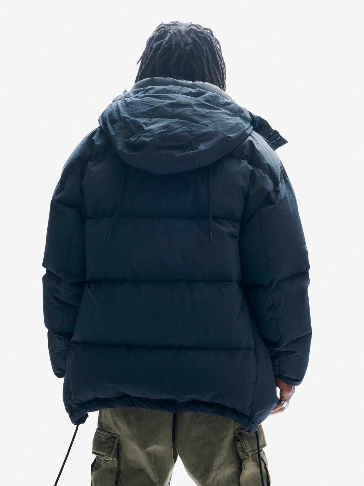 Holden Outerwear Langer Daunenparka in Schwarz
