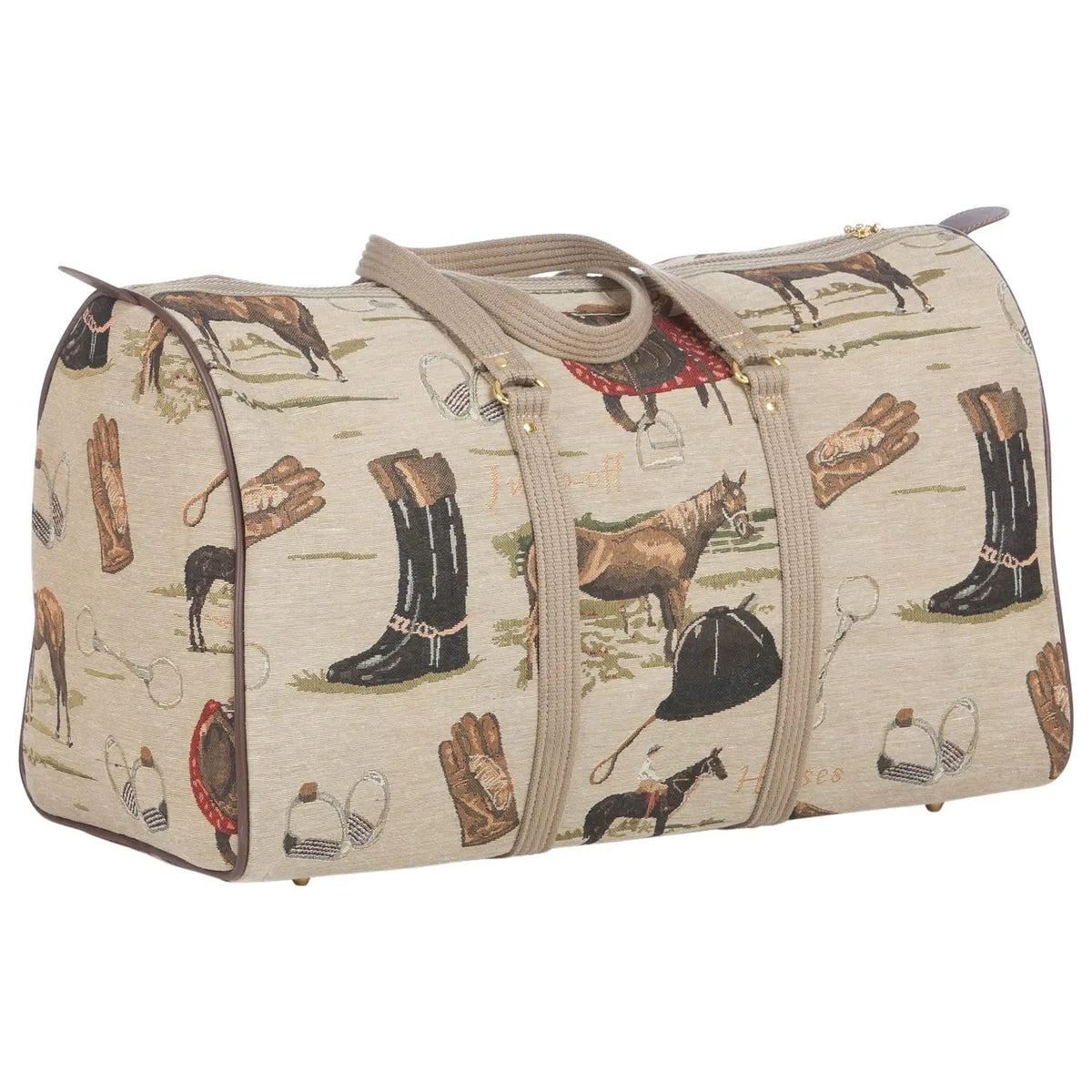 Huntley Equestrian - Huntley Equestrian Tapestry Duffle Bag-English Design - English Design - View 4