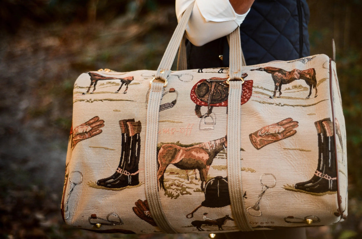 Huntley Equestrian - Huntley Equestrian Tapestry Duffle Bag-English Design - English Design - View 10