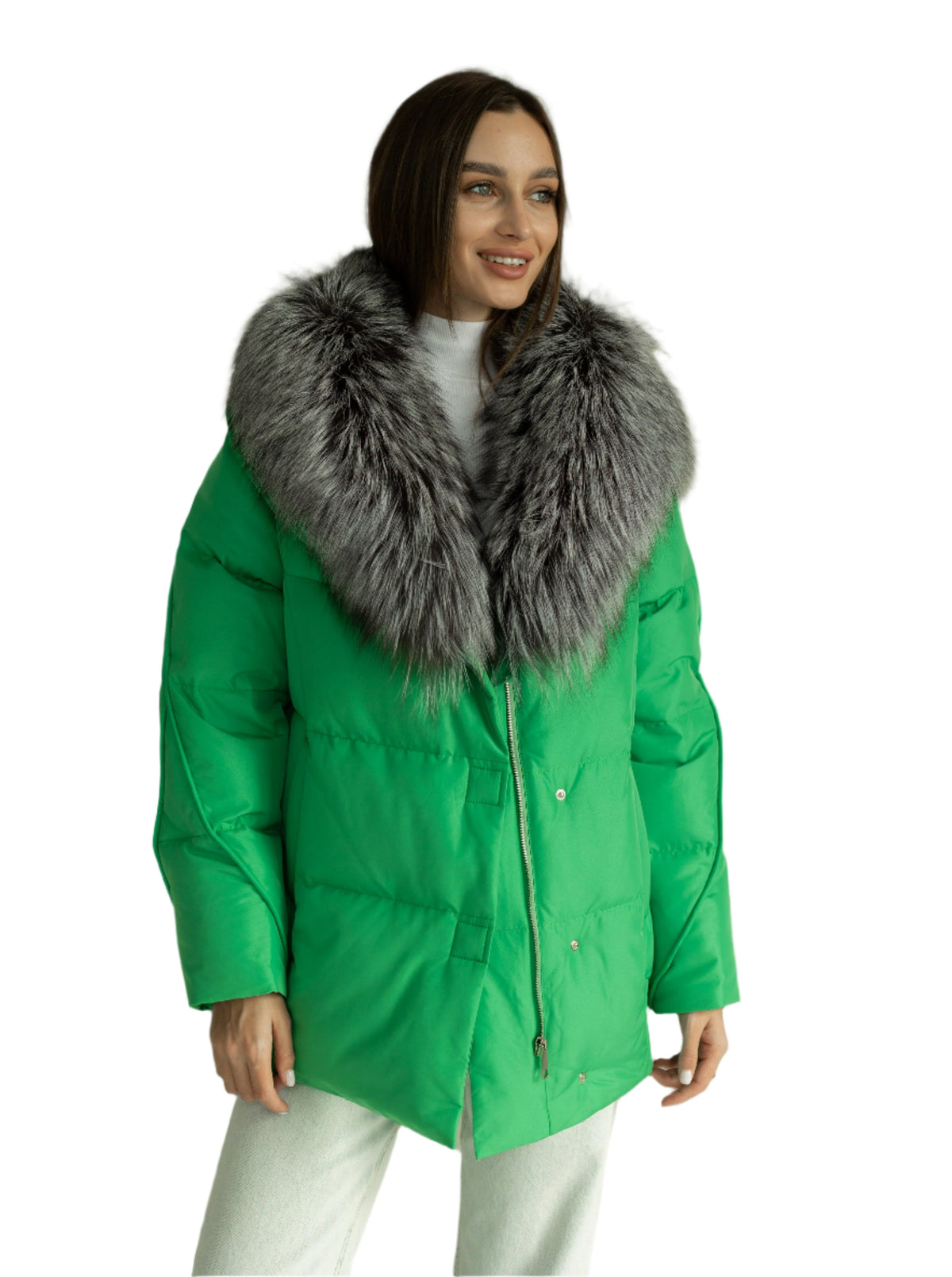 Veste en duvet de renard argenté Alaska® Outerwear Company