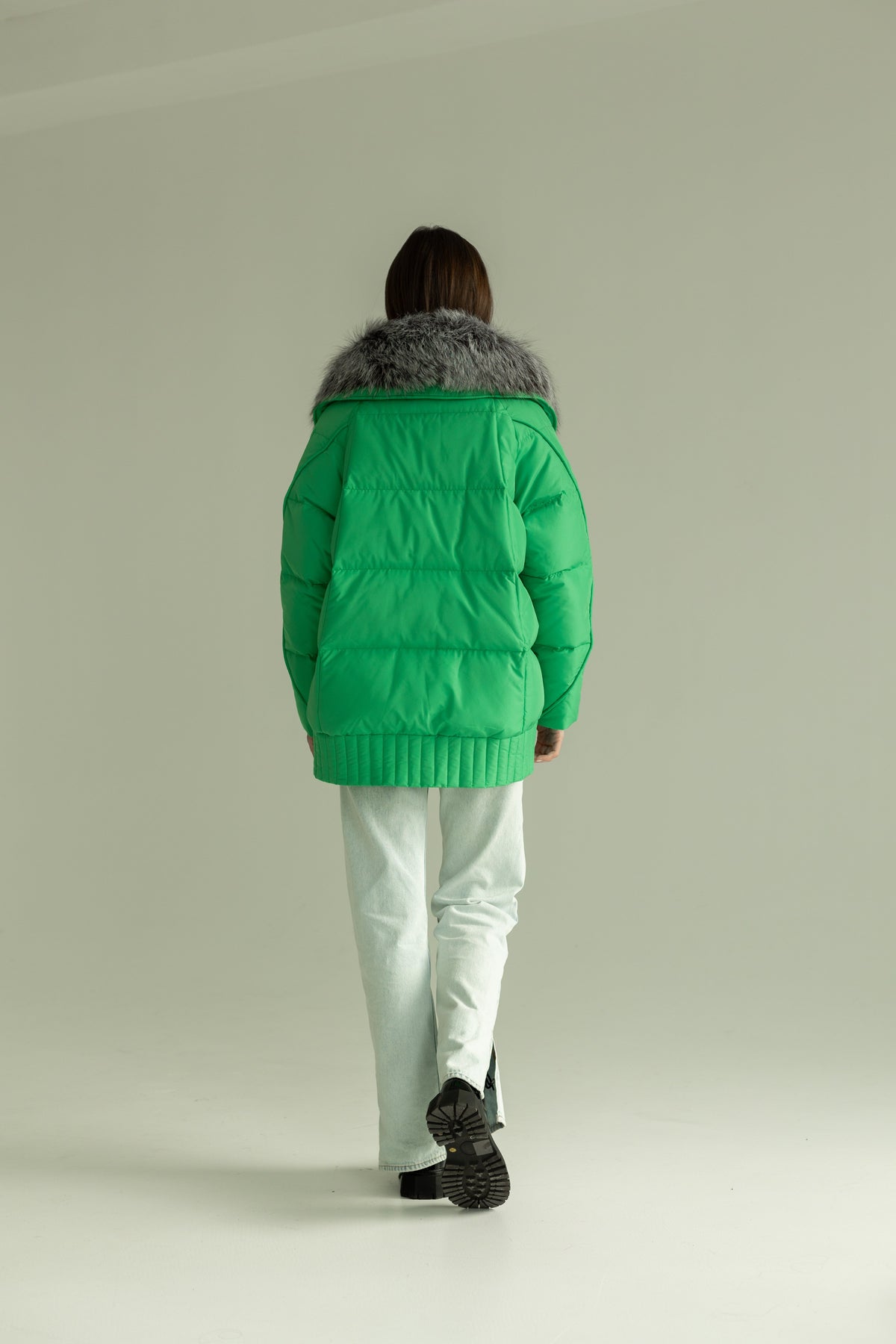 Veste en duvet de renard argenté Alaska® Outerwear Company