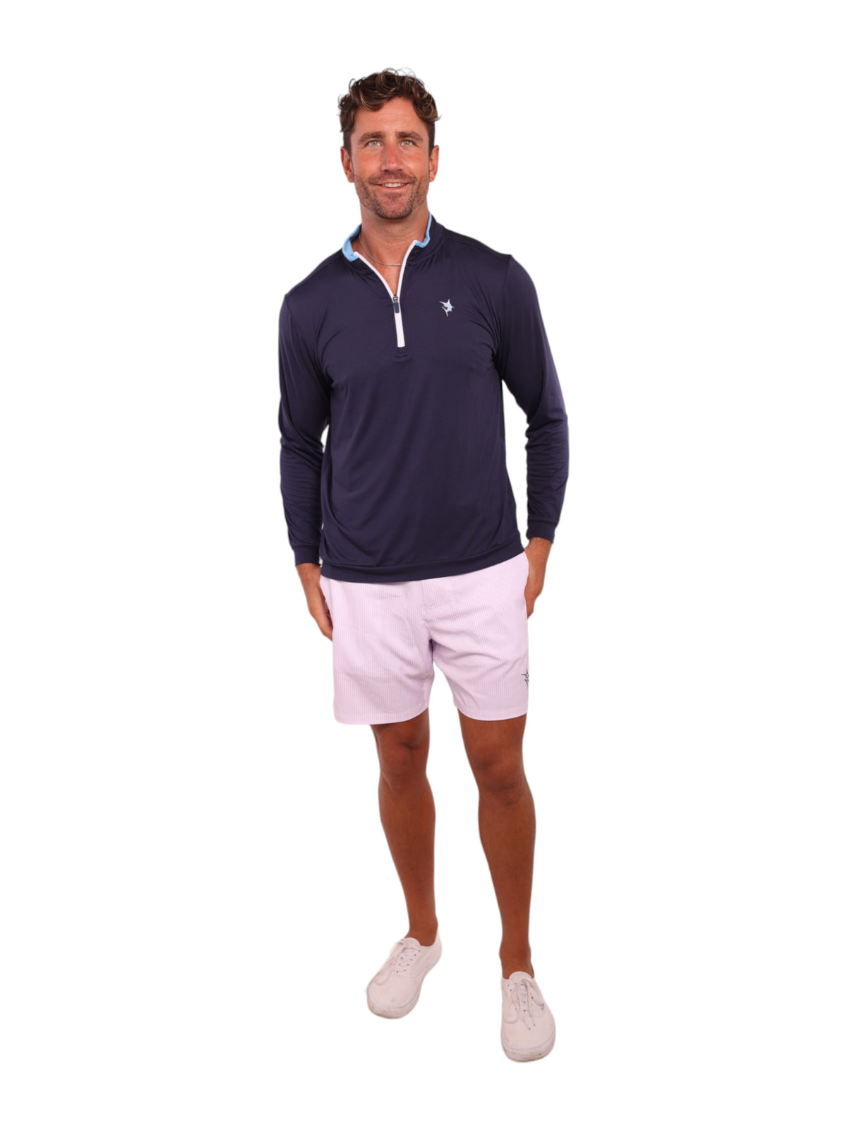 White Water Life Long Beach Quarter Zip ultrasuave y ligero