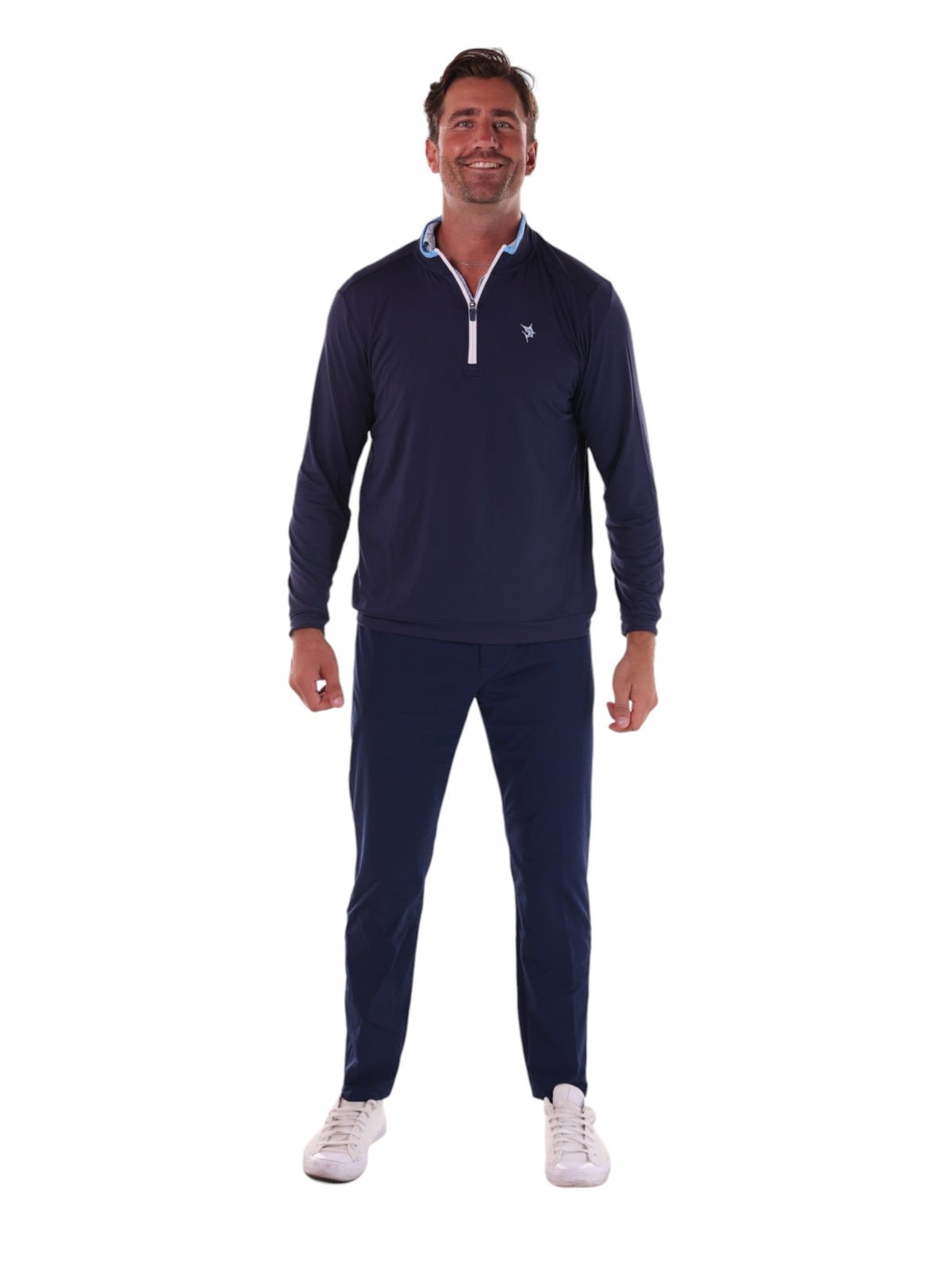 White Water Life Long Beach Quarter Zip Ultra Soft Lightweight