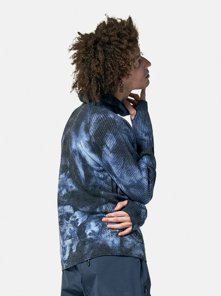 Suéter Balaclava Holden Outerwear en Navy Wave Dye
