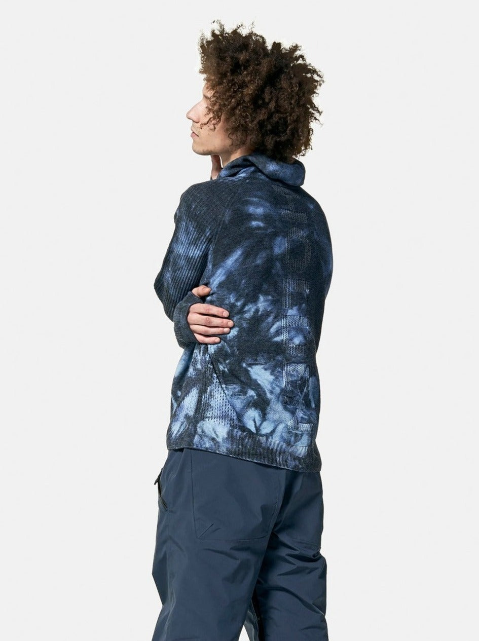 Suéter Balaclava Holden Outerwear en Navy Wave Dye