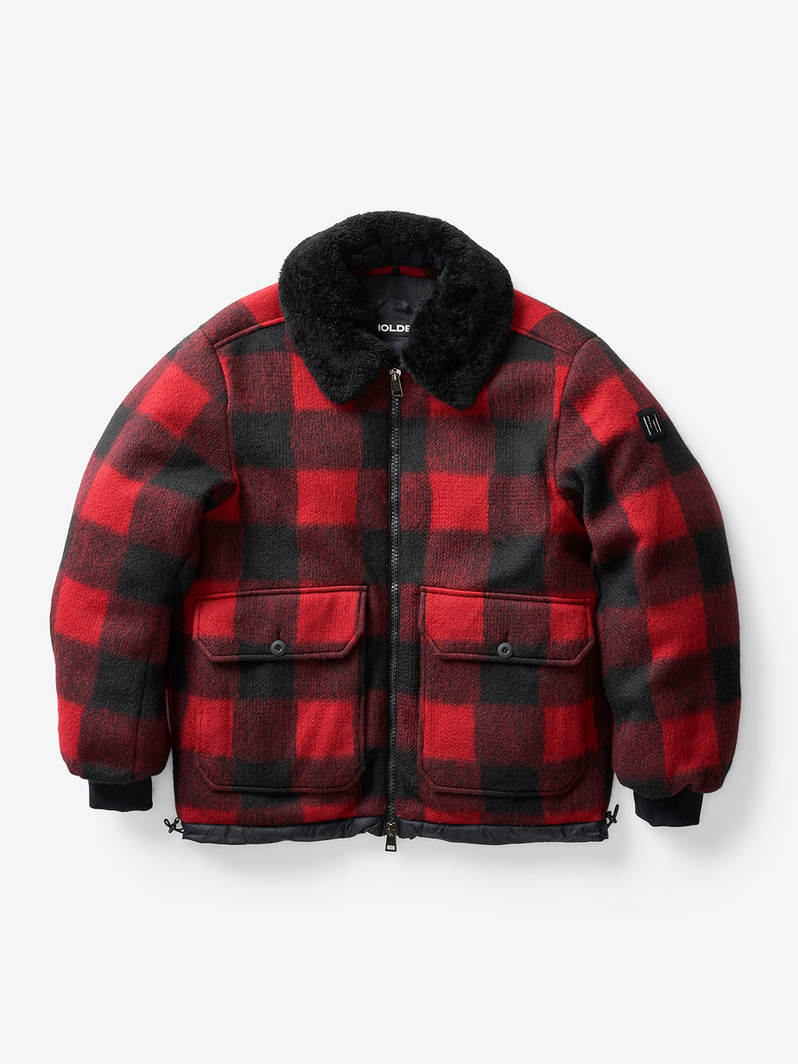 Holden Outerwear Down Field Jacke - Rot/Schwarz Kariert