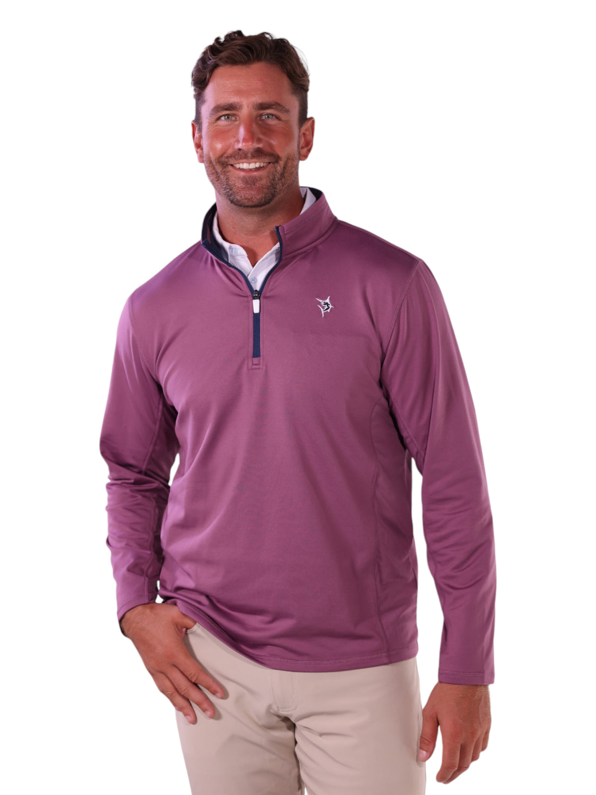 Sudadera Montauk Quarter Zip de White Water Life, comodidad de peso medio