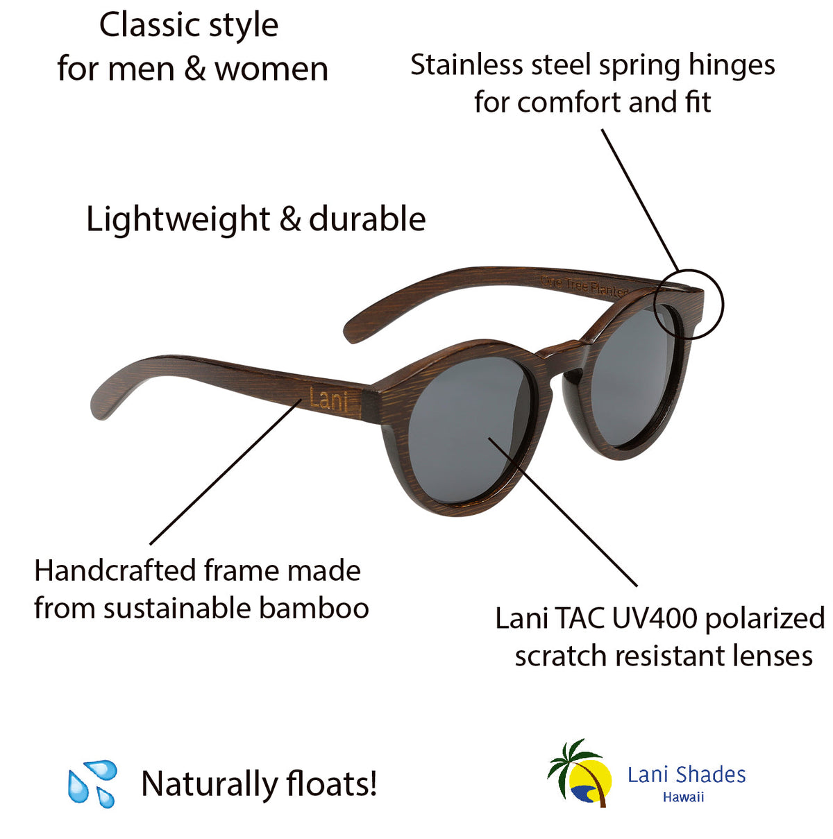 Lani Shades Hawaii - Lani Shades Moana Mauka Sunglasses - View 3