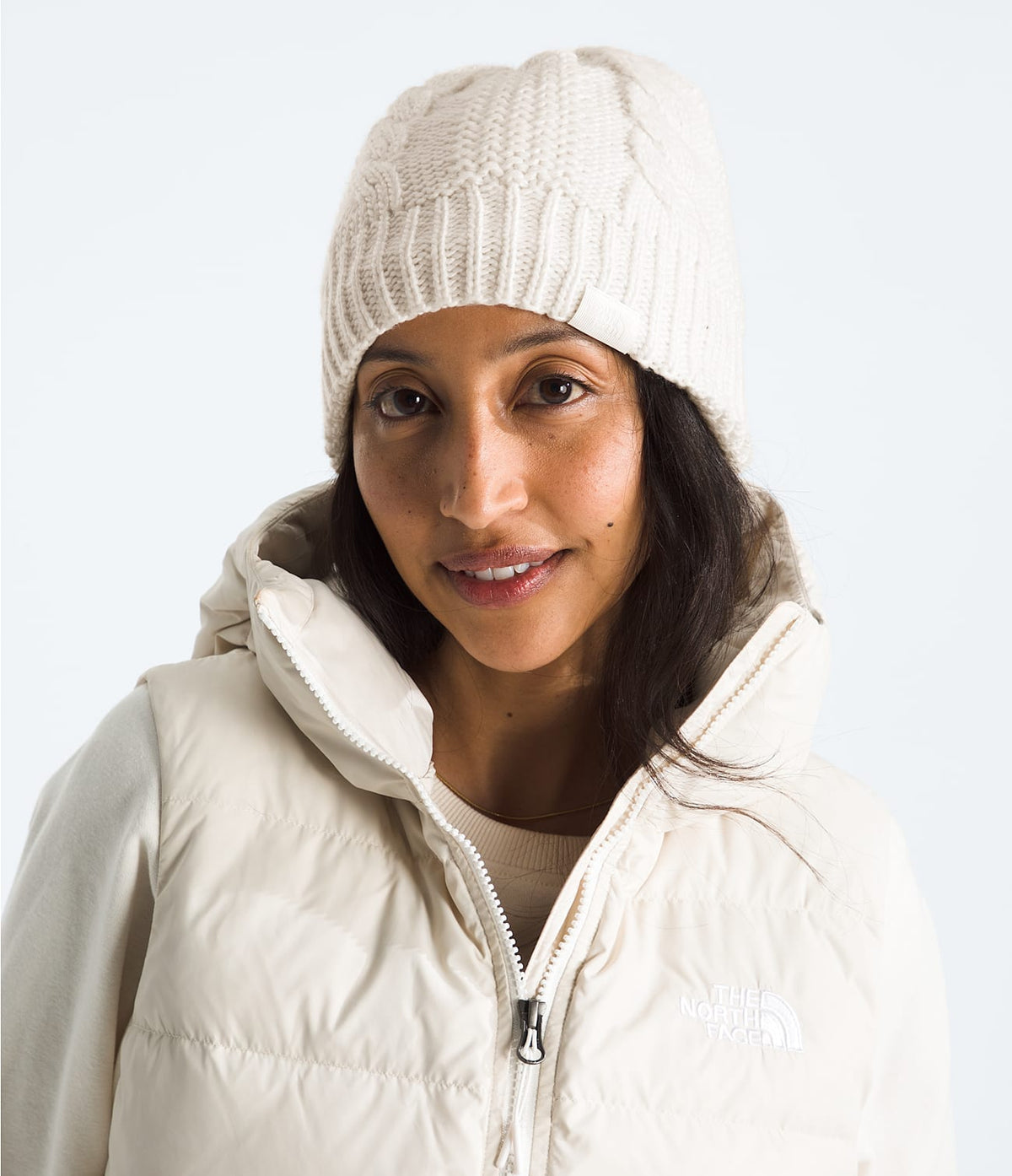 I-Max Fashions - The North Face Women's Oh Mega Lined Beanie - White Dune - One Size