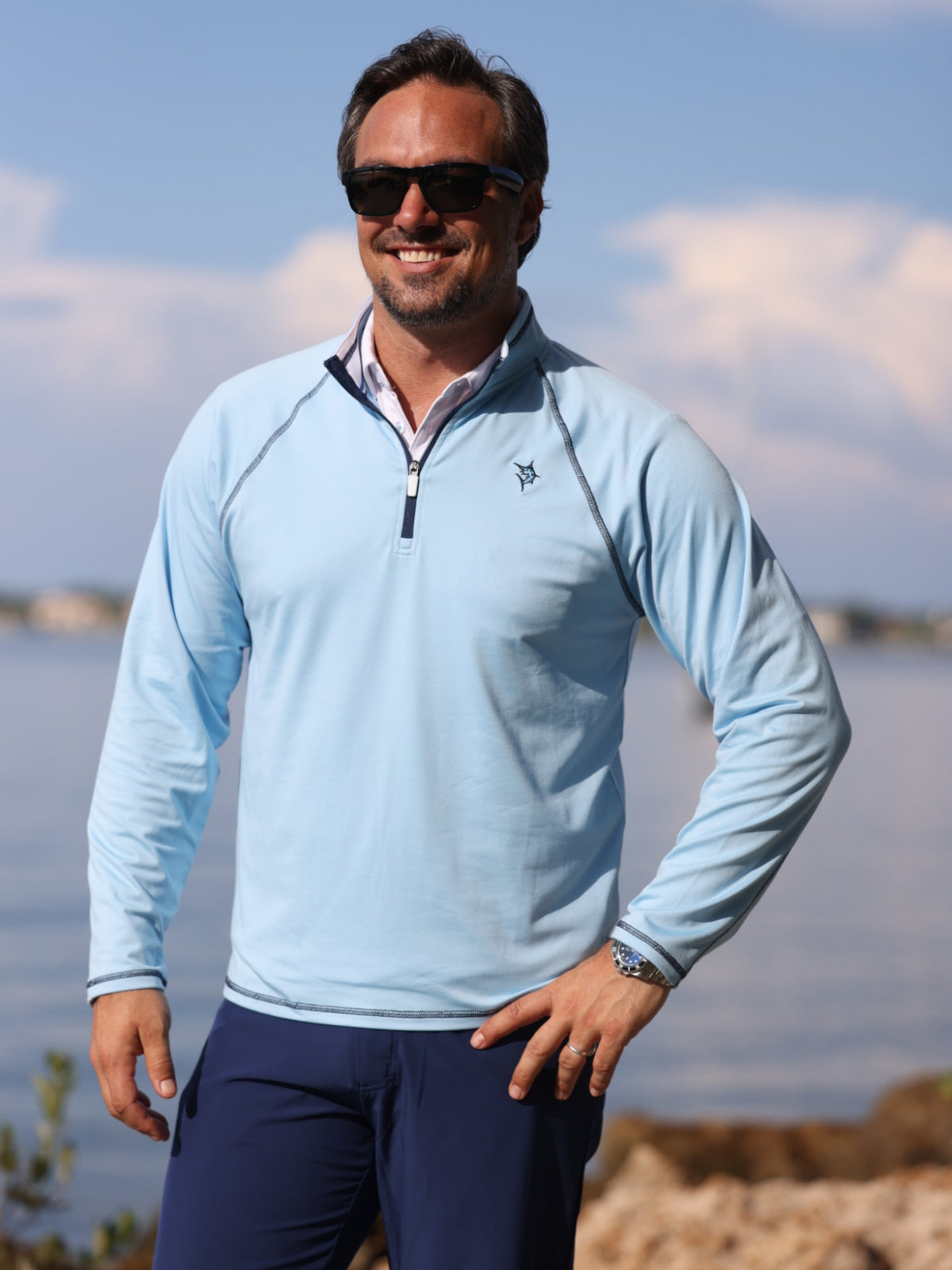Pull zippé New Harbor White Water Life - Confort absolu