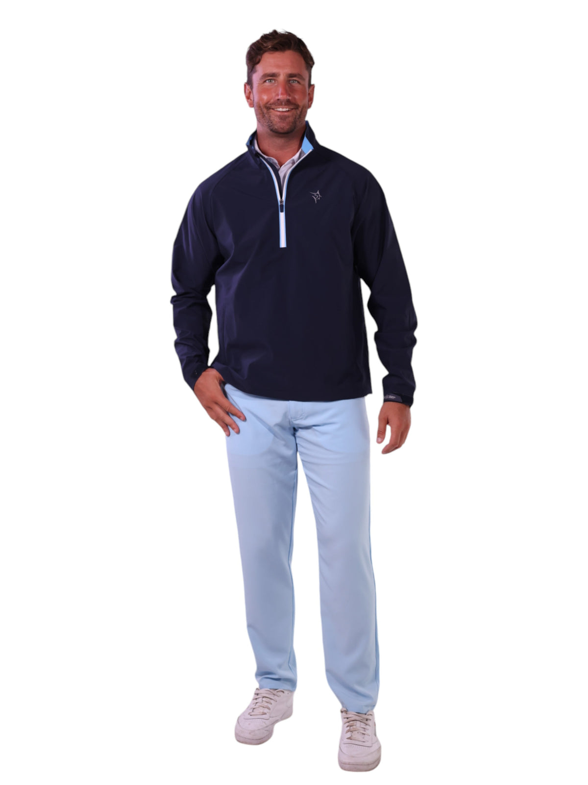 Chaqueta impermeable con cierre de cuarto White Water Life Palm Beach