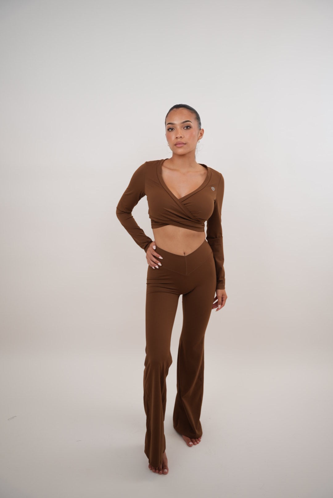 Kimith Women's I Am Present Flare Leggings