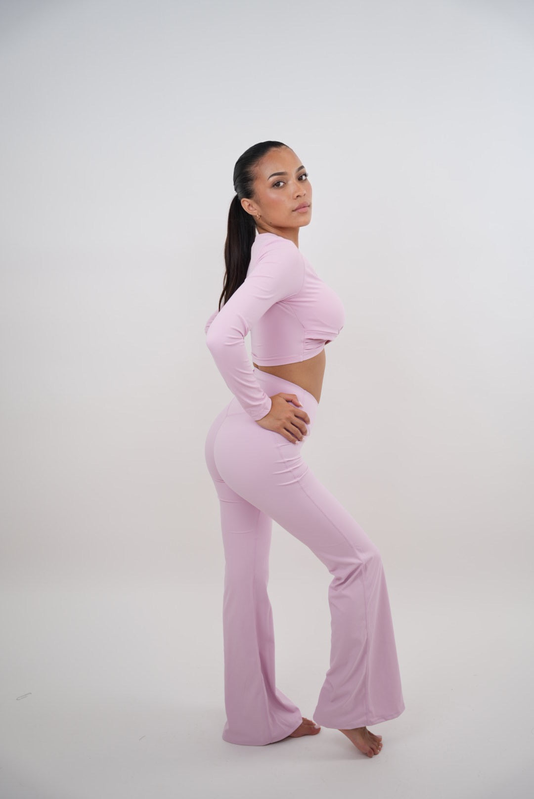 Kimith Women's I Am Present Flare Leggings