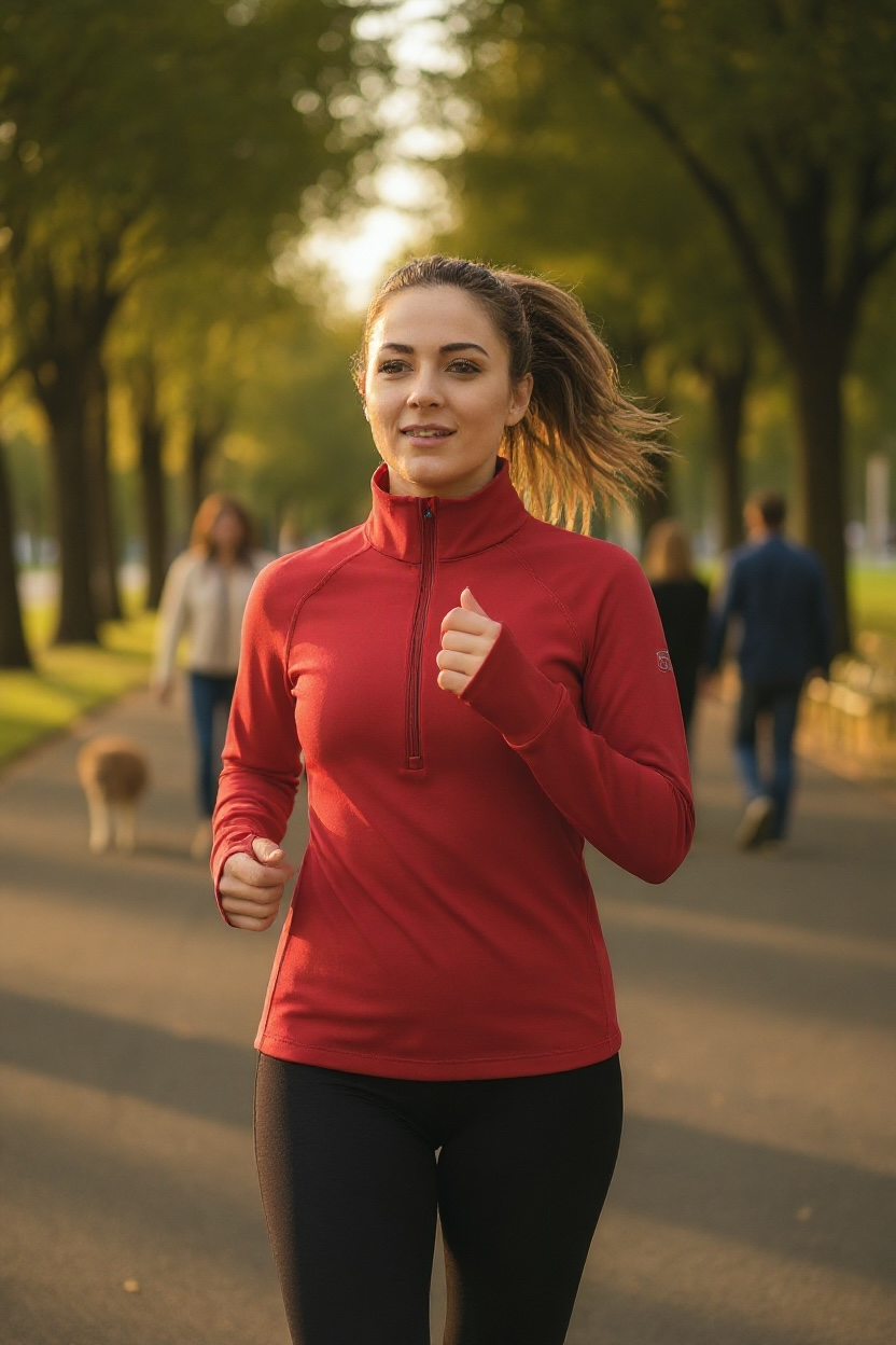Goal Five Foudy Mid-Weight Long Sleeve Half Zip Top