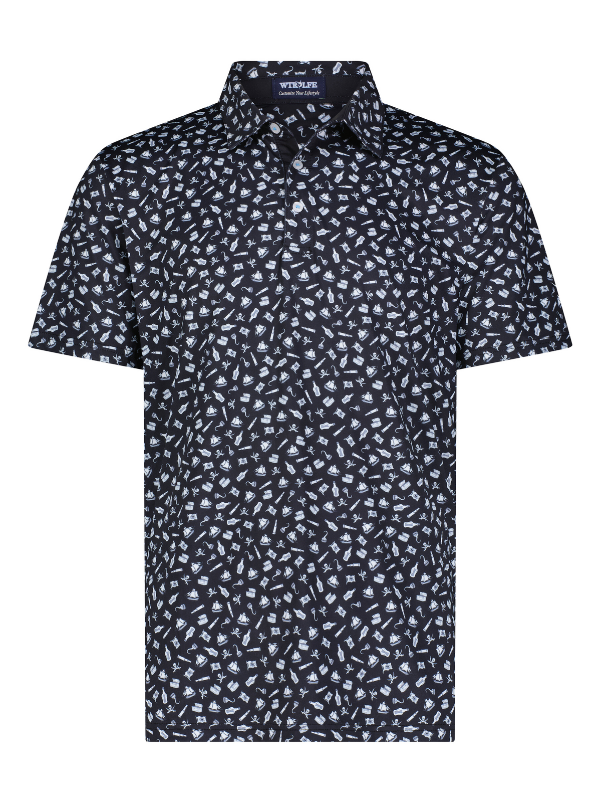 Polo de performance Pirate White Water Life