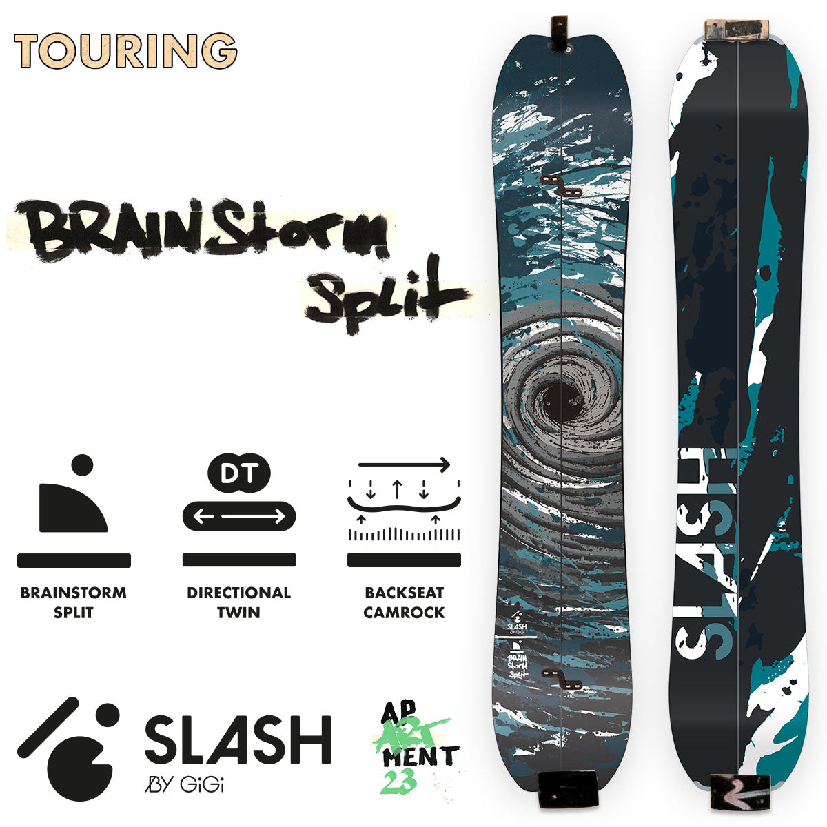 Zeitbike Slash Brainstorm Split-Snowboard