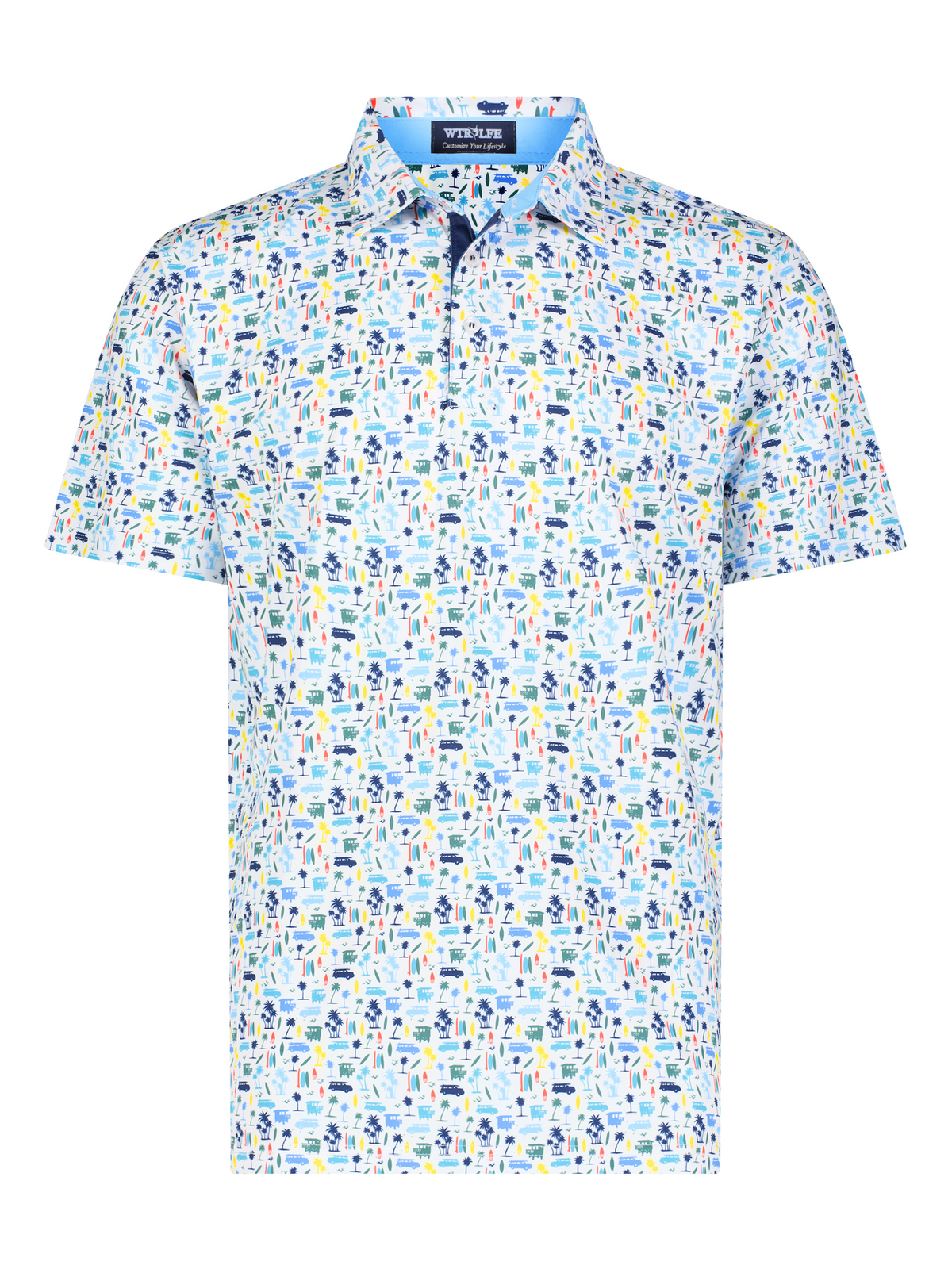 Polo de performance White Water Life Surfs Up