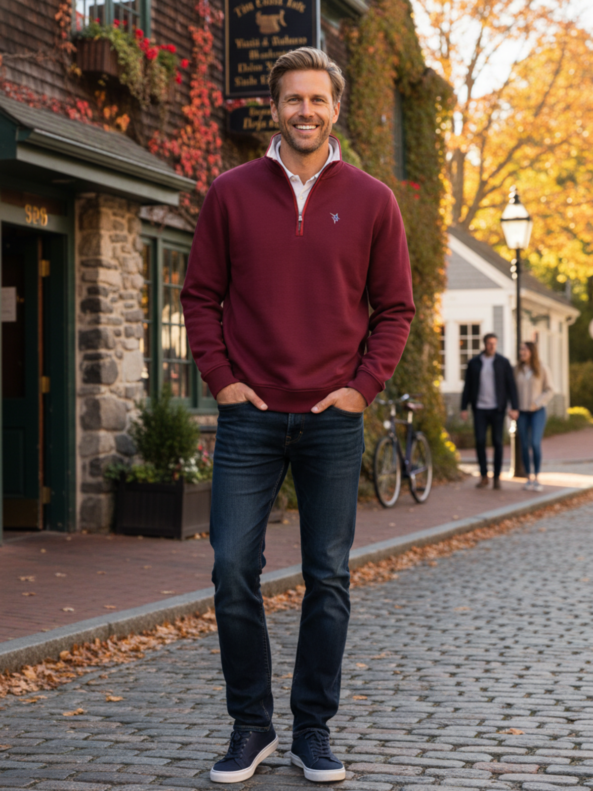 Suéter Turnberry Quarter Zip de tejido suave de White Water Life