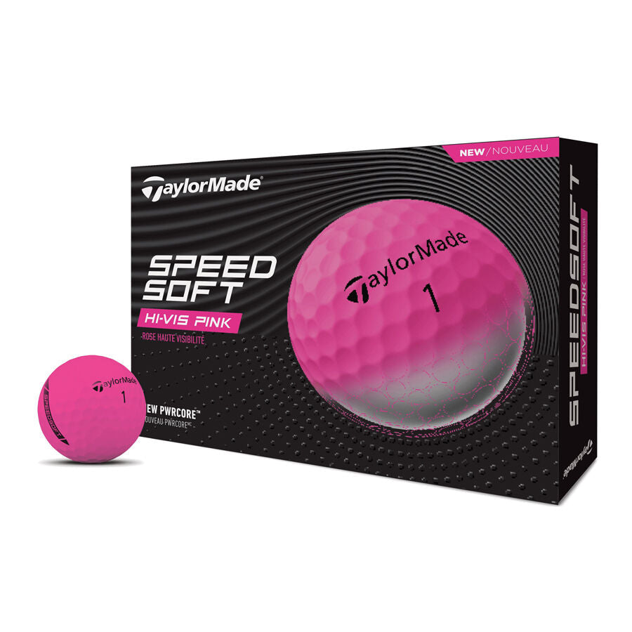 ParWestGolf - TaylorMade SpeedSoft Pink Golf Balls - Pink