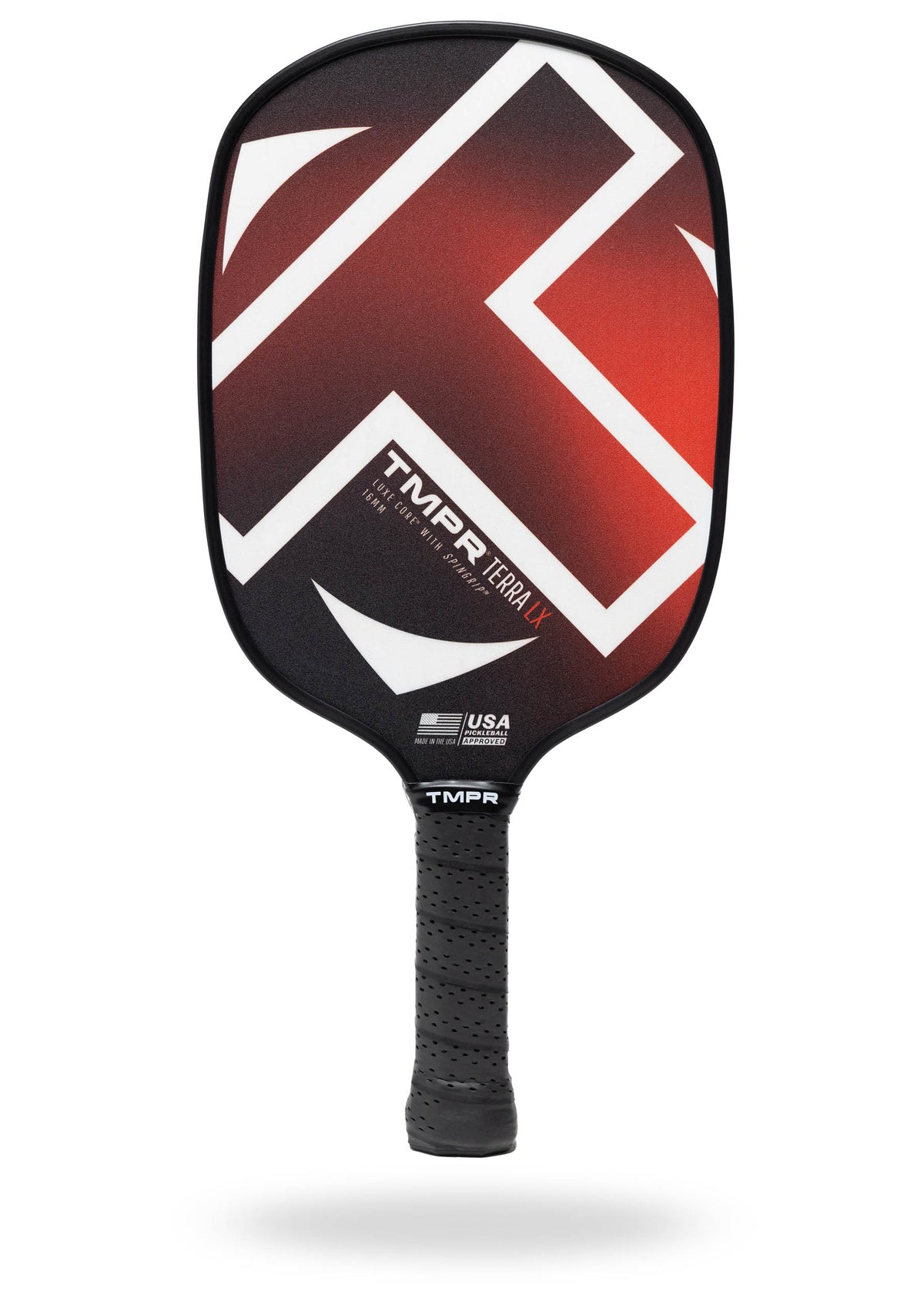 Tmpr Sports Terra Lx Fire Pickleball Paddle With White Trim