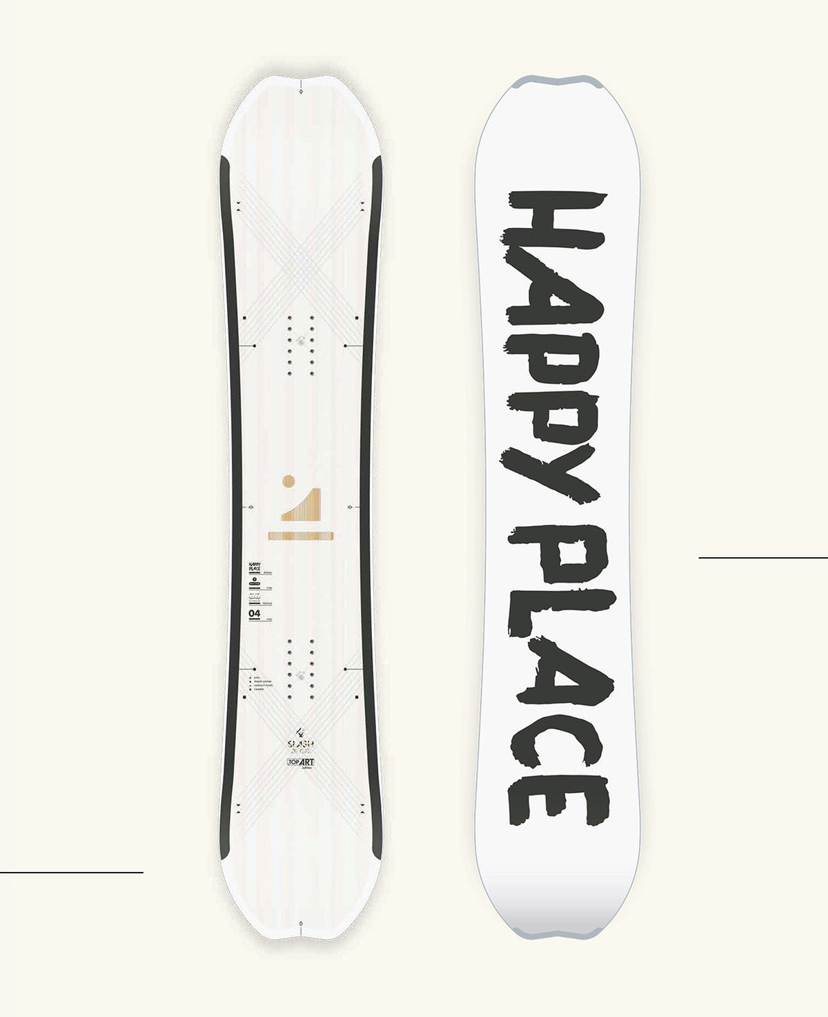 Snowboard Slash Happy Place