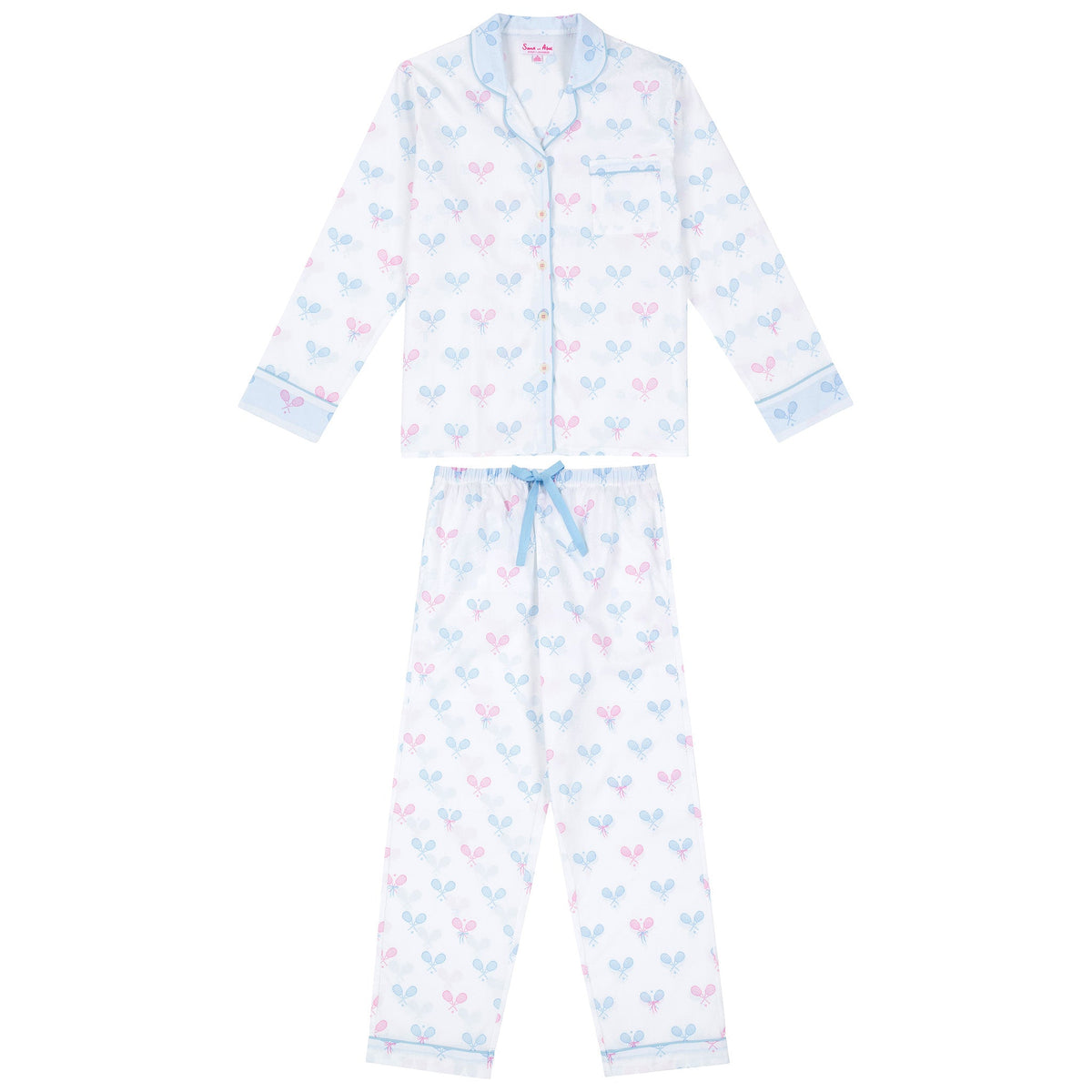Conjunto de pijama Sant and Abel con lazos de tenis