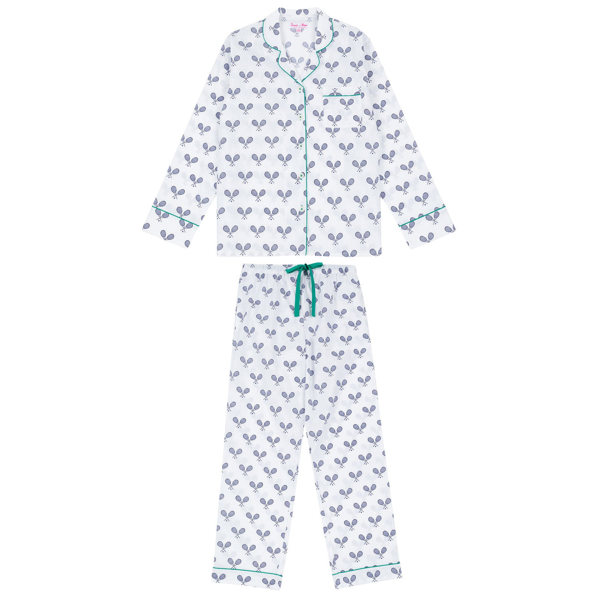 Sant and Abel Langes Popeline-Pyjama-Set