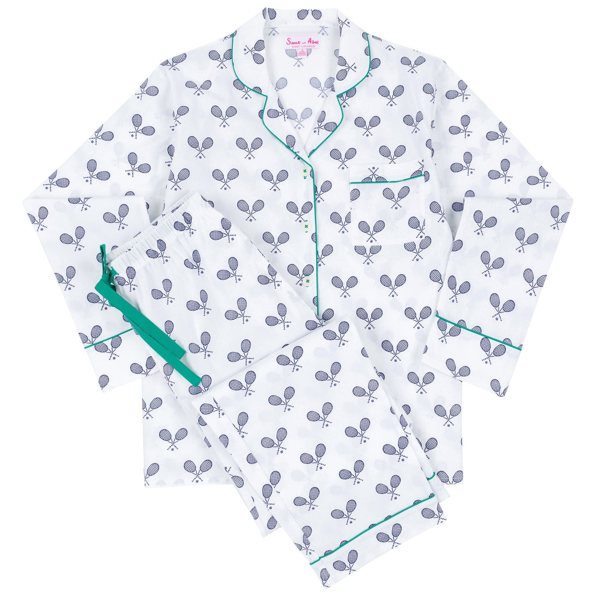 Sant and Abel Langes Popeline-Pyjama-Set