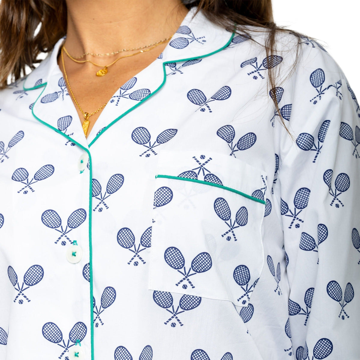 Sant and Abel Langes Popeline-Pyjama-Set