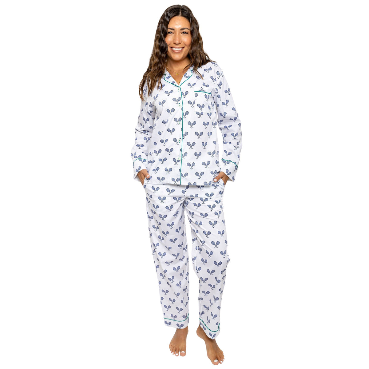 Sant and Abel Langes Popeline-Pyjama-Set